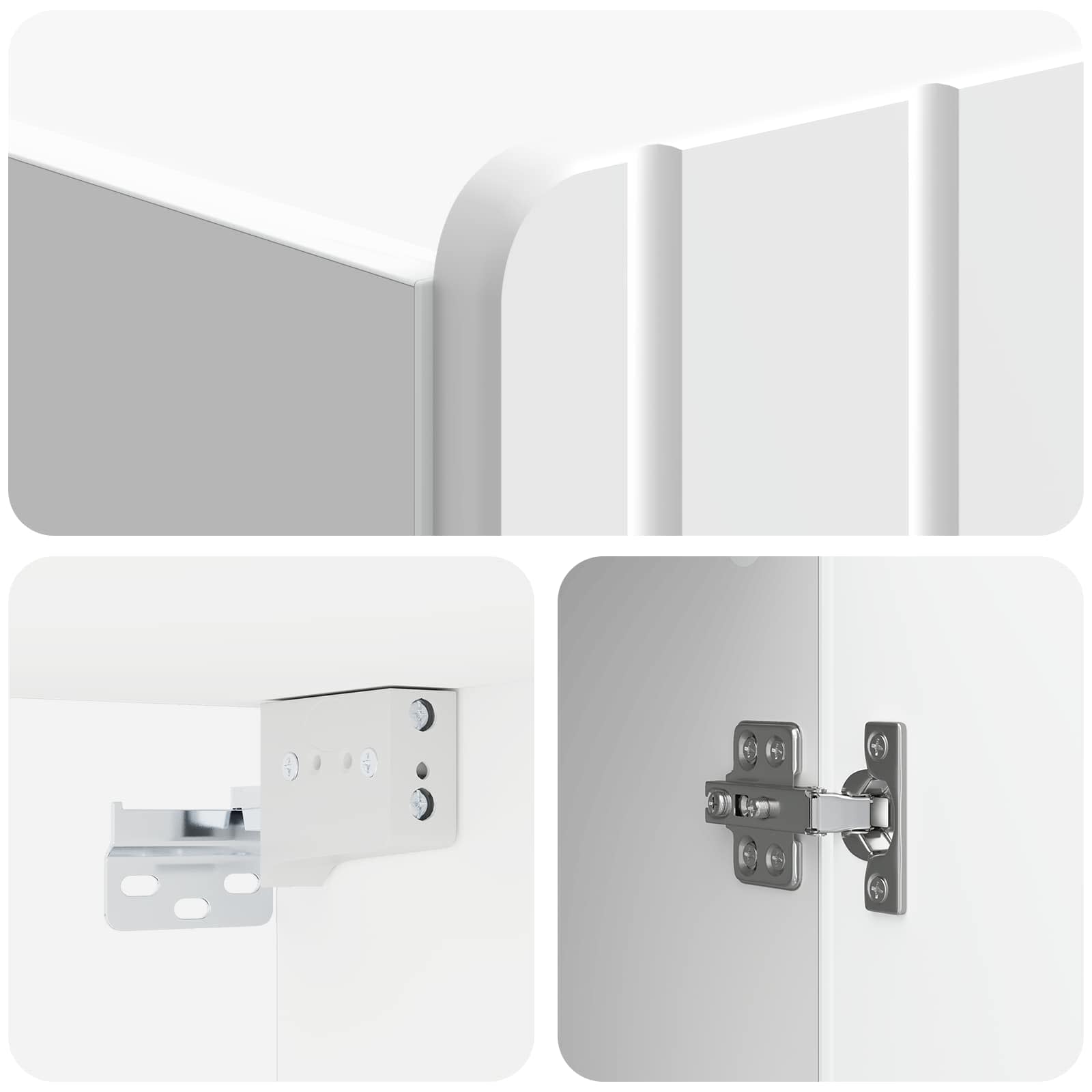 Armoire Murale Blanc brillant 66 x 34,5 x 92 cm - XIOS