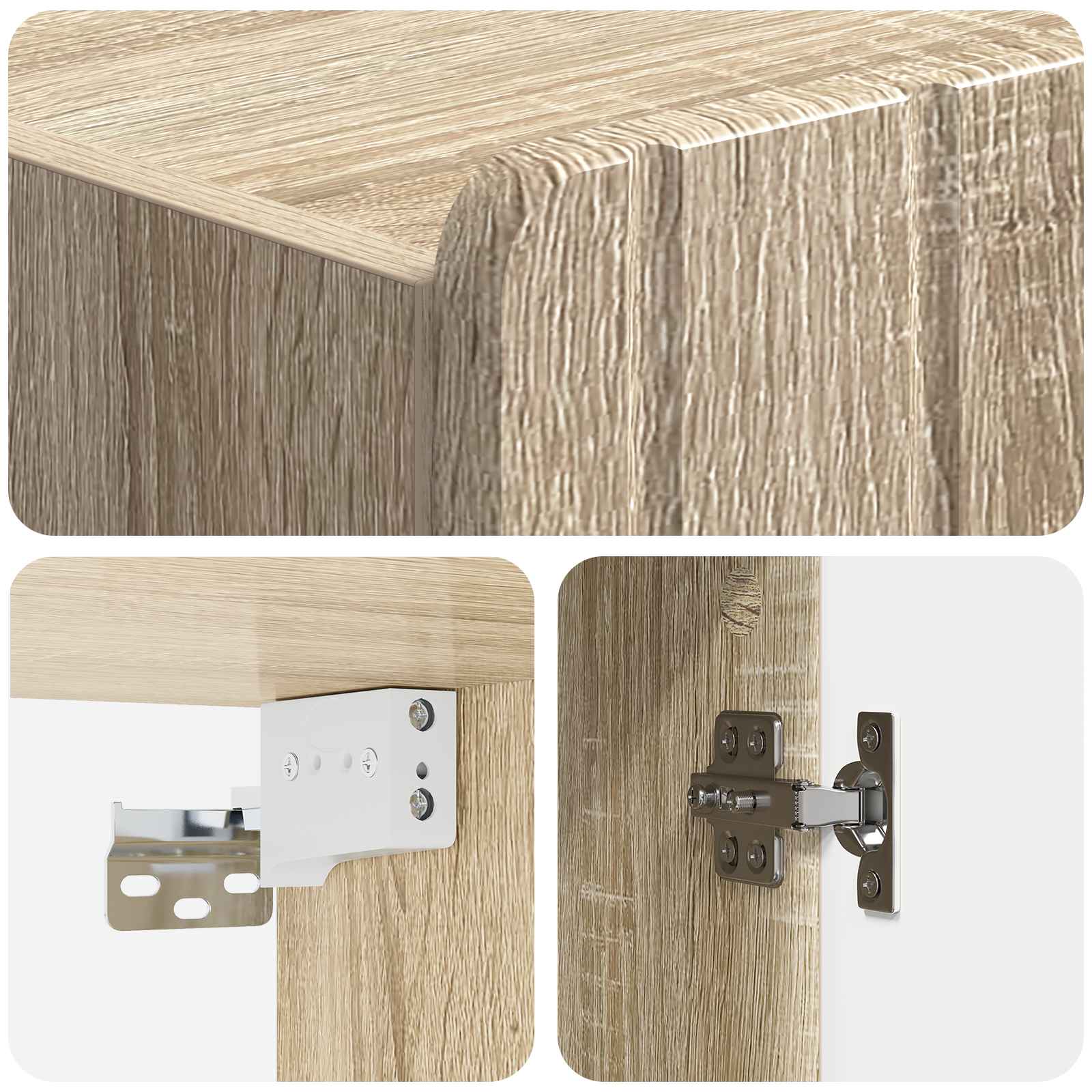 Armoire Murale Chêne Sonoma 59 x 31 x 64 cm Bois d'ingénierie - XIOS