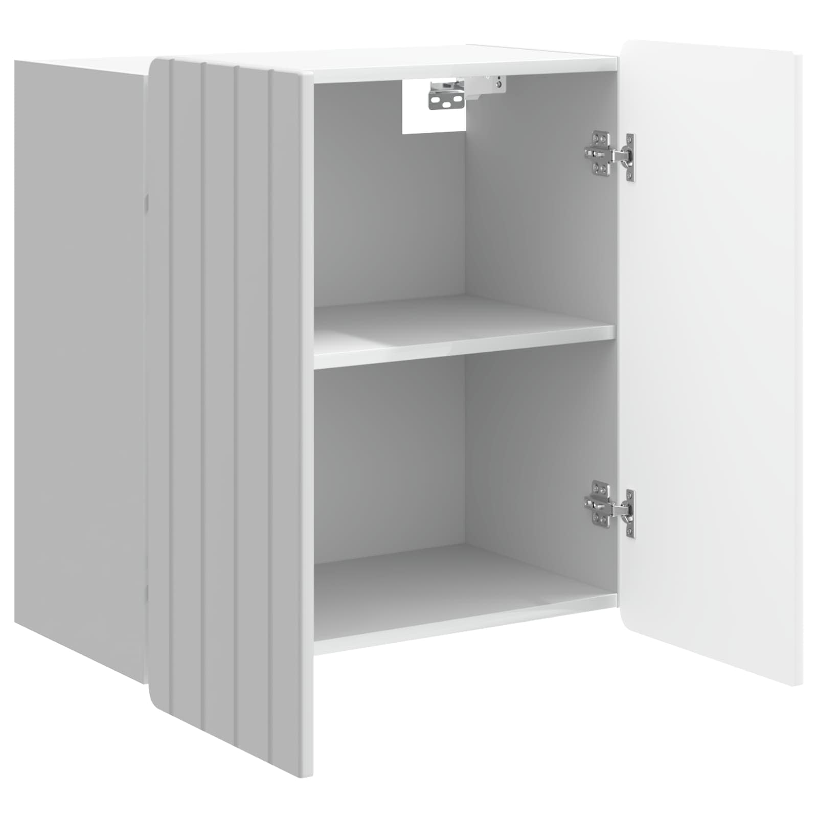 Armoire Murale Blanc brillant 59 x 31 x 64 cm Bois d'ingénierie - XIOS