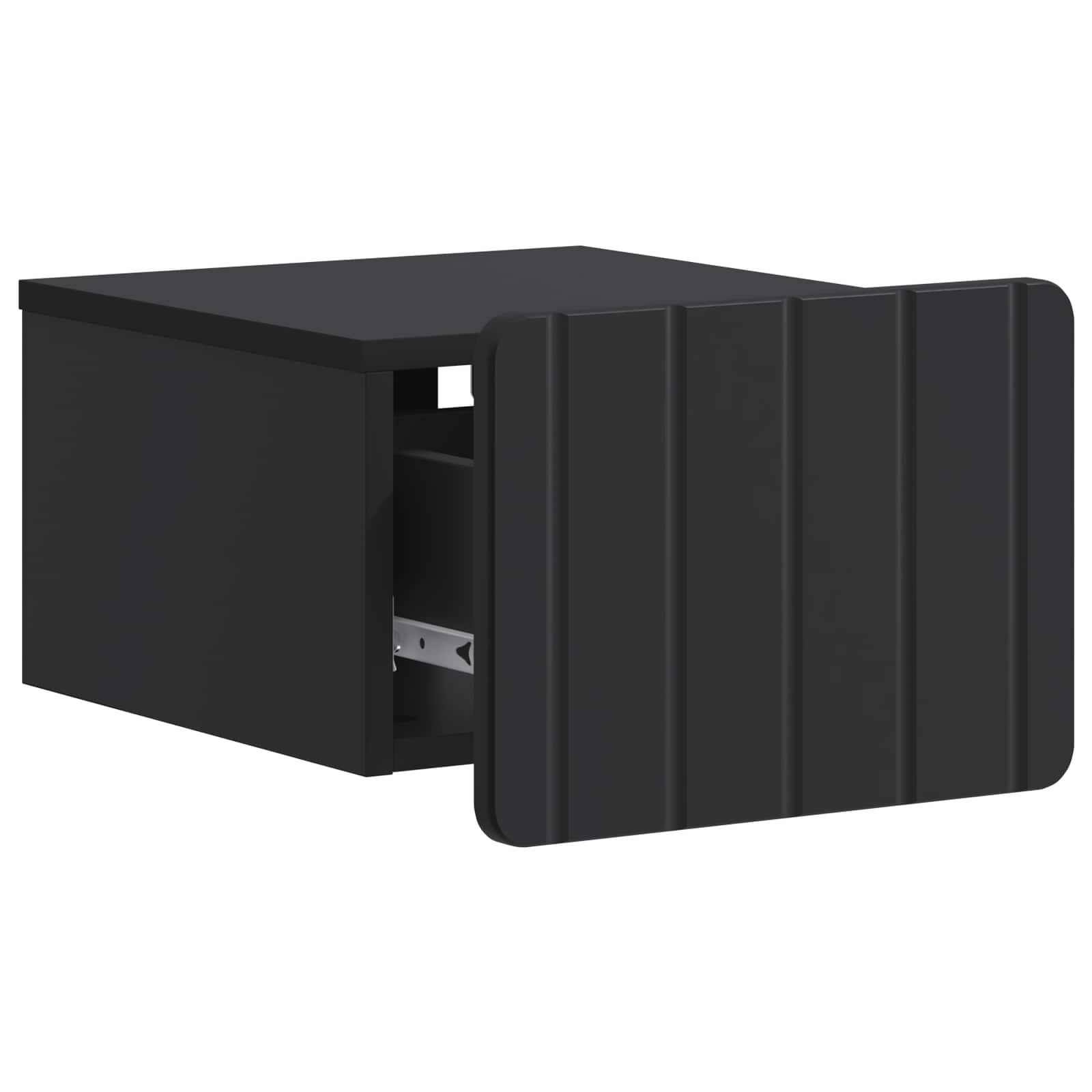 Cabinet de chevet mural 2 pcs Noir 33 x 34,5 x 24 cm - XIOS