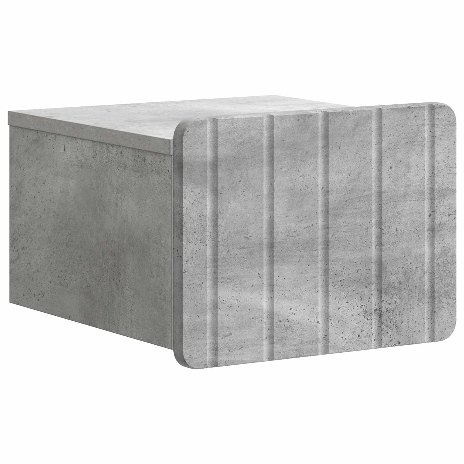 Cabinet de chevet mural 2 pcs Gris béton 33 x 34,5 x 24 cm - XIOS