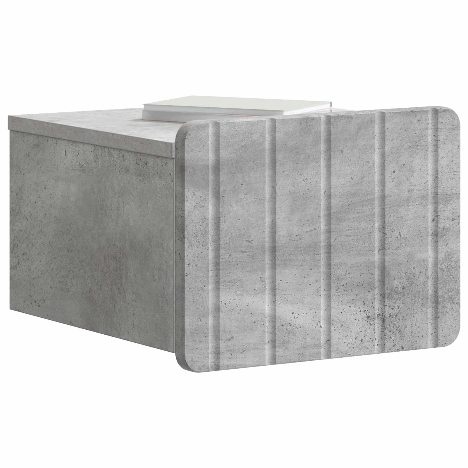 Cabinet de chevet mural 2 pcs Gris béton 33 x 34,5 x 24 cm - XIOS