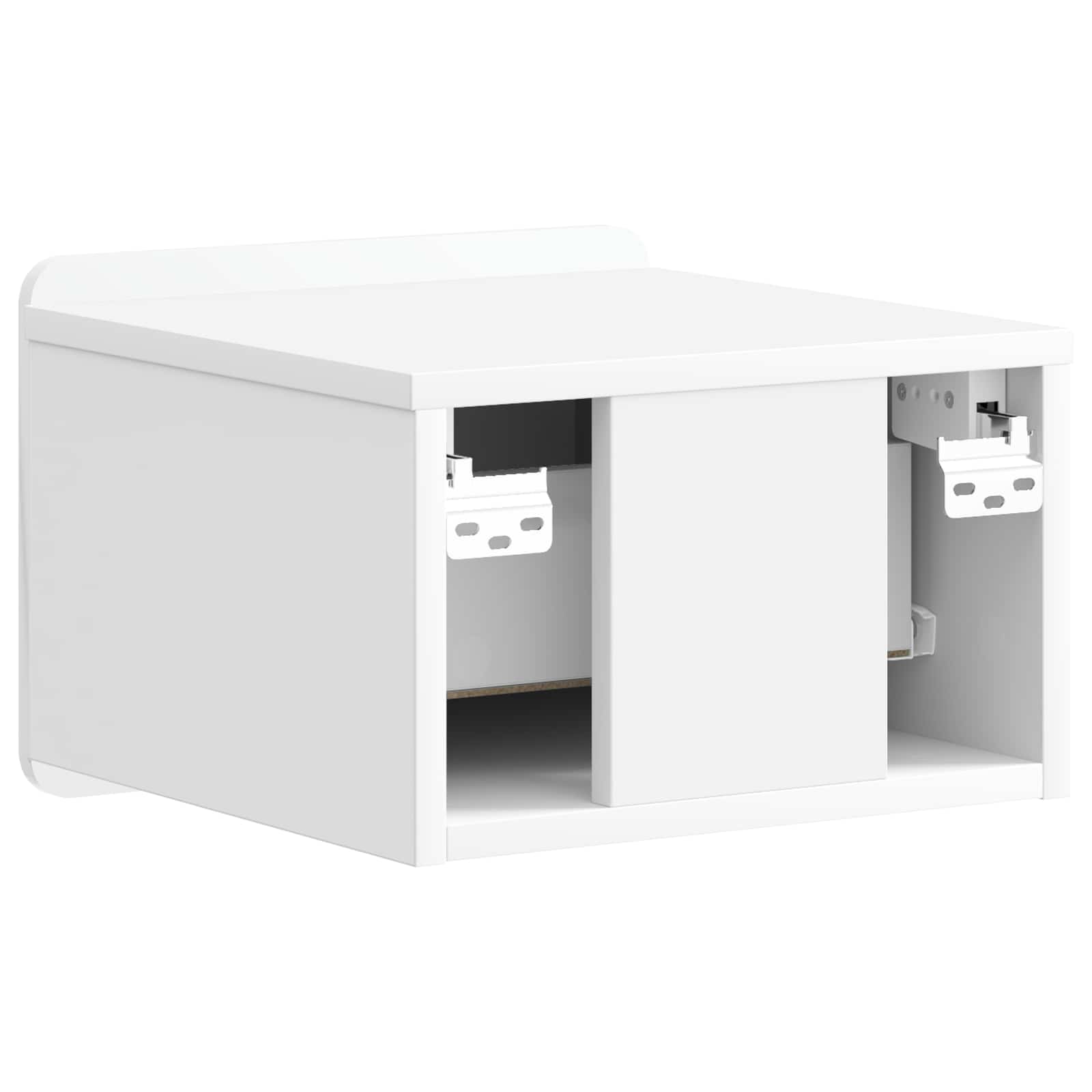 Cabinet de chevet mural 2 pcs Blanc brillant 33 x 34,5 x 24 cm - XIOS