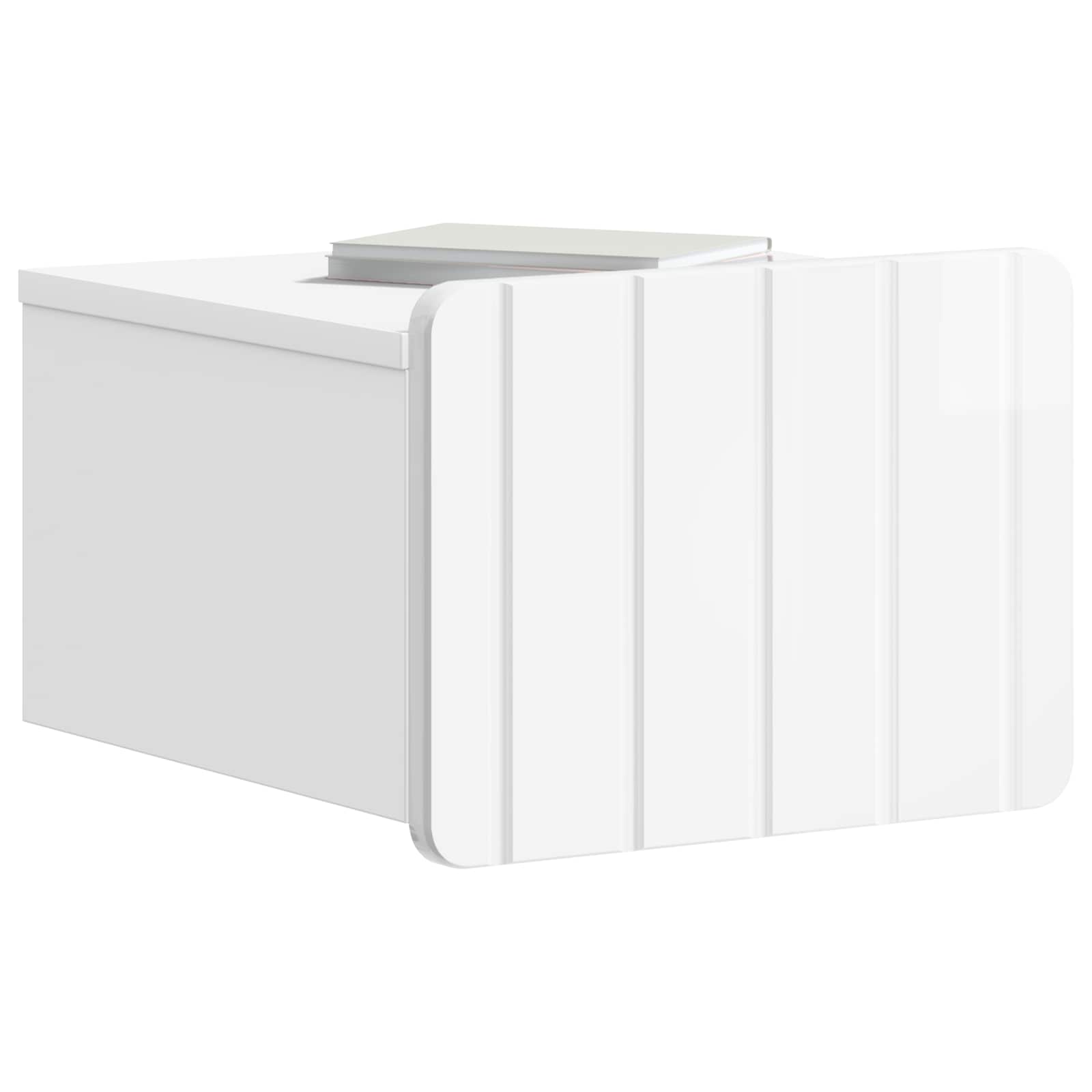 Cabinet de chevet mural 2 pcs Blanc brillant 33 x 34,5 x 24 cm - XIOS