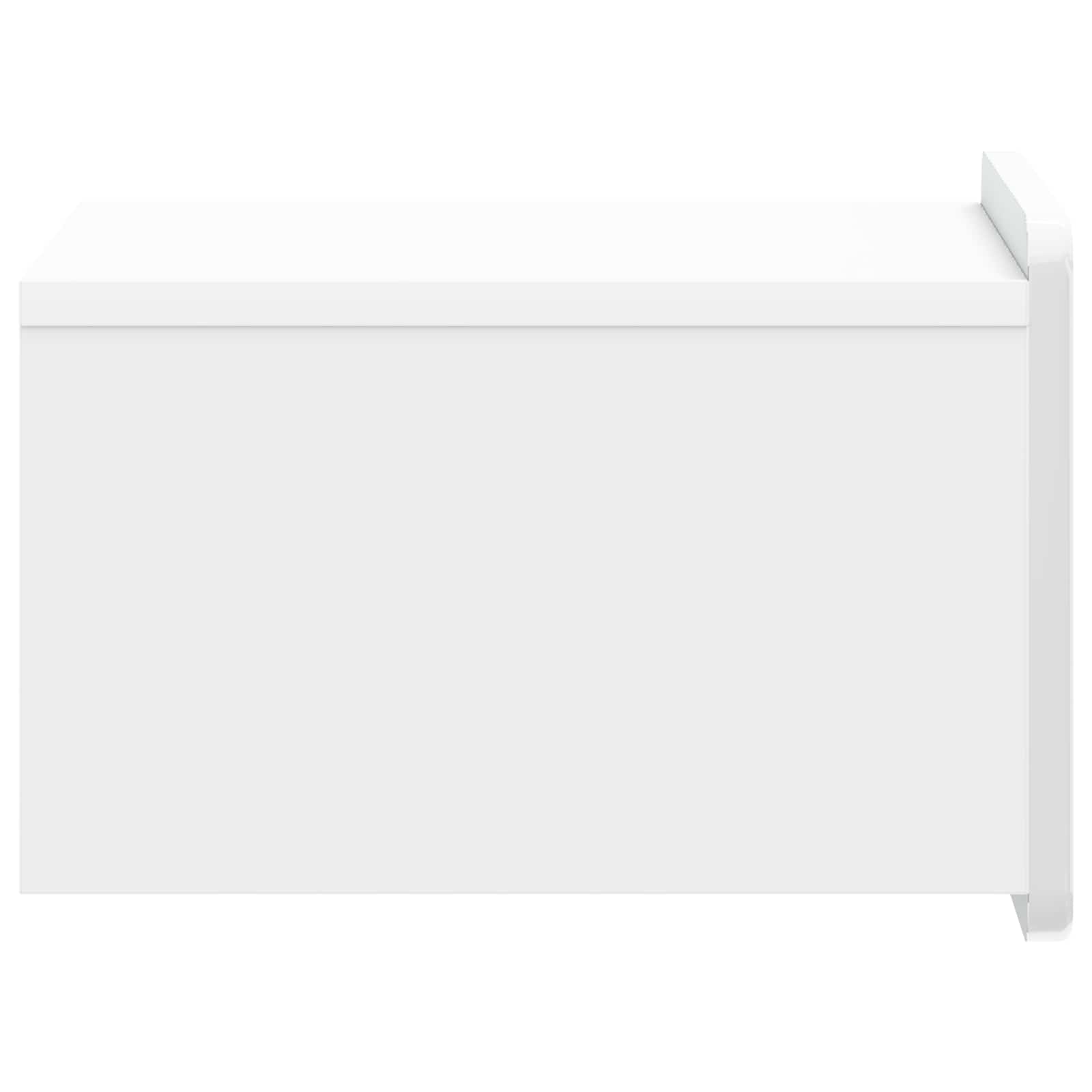 Cabinet de chevet mural 2 pcs Blanc brillant 33 x 34,5 x 24 cm - XIOS