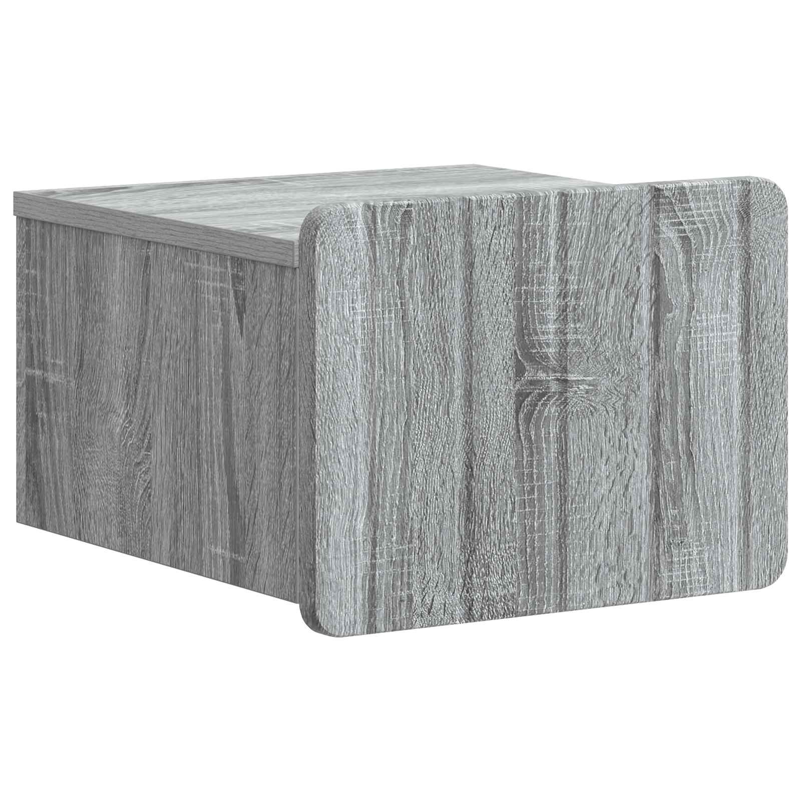 Cabinet de chevet mural 2 pcs Sonoma gris 33 x 34,5 x 24 cm - XIOS