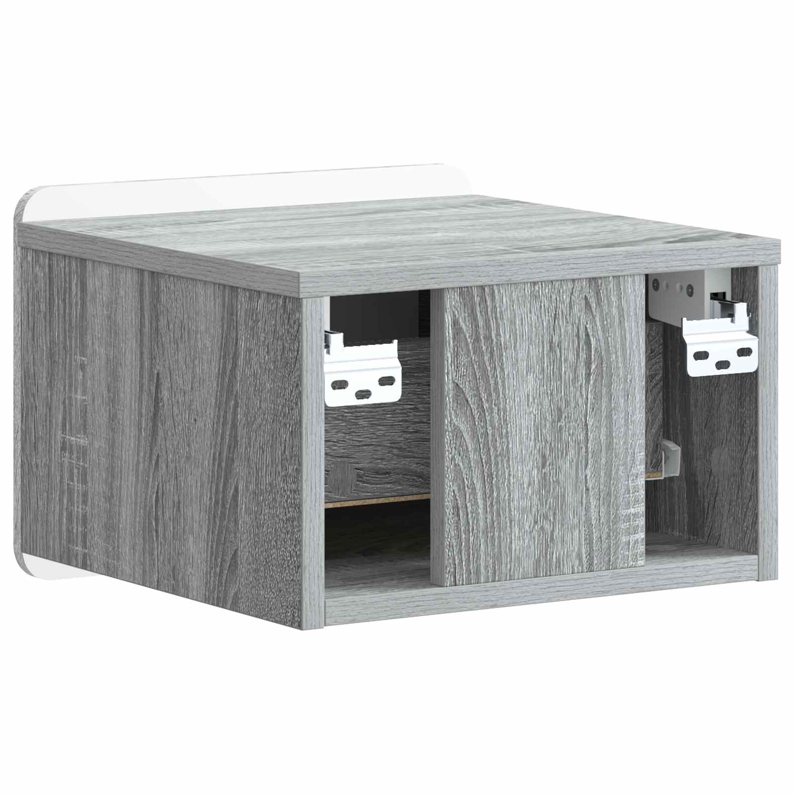 Cabinet de chevet mural 2 pcs Sonoma gris 33 x 34,5 x 24 cm - XIOS