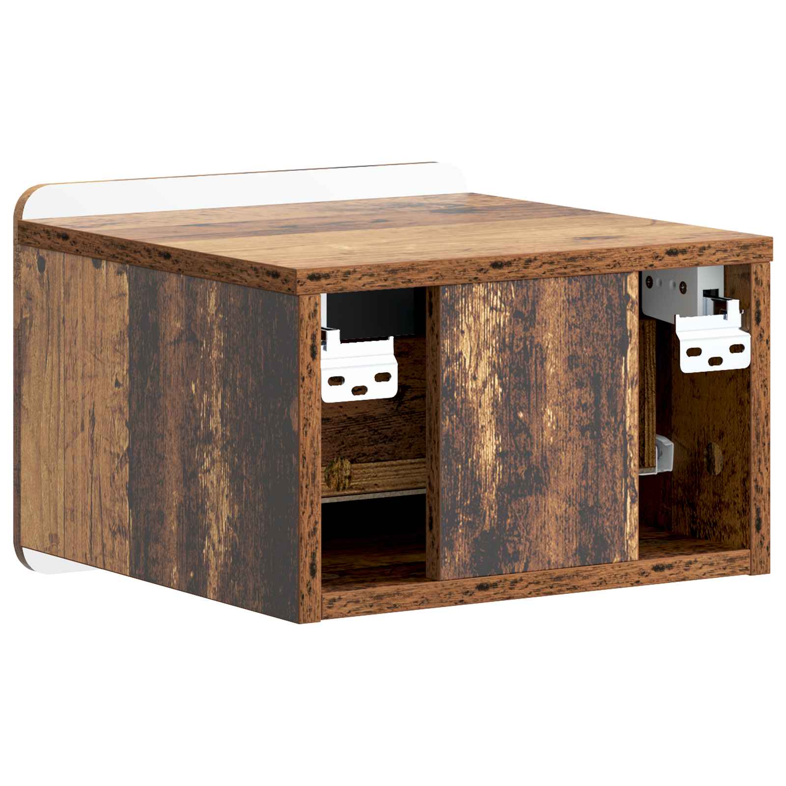 Cabinet de chevet mural 2 pcs Bois ancien 33 x 34,5 x 24 cm - XIOS