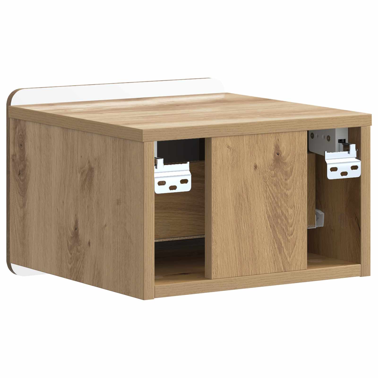 Cabinet de chevet mural Chêne artisanal 33 x 34,5 x 24 cm - XIOS