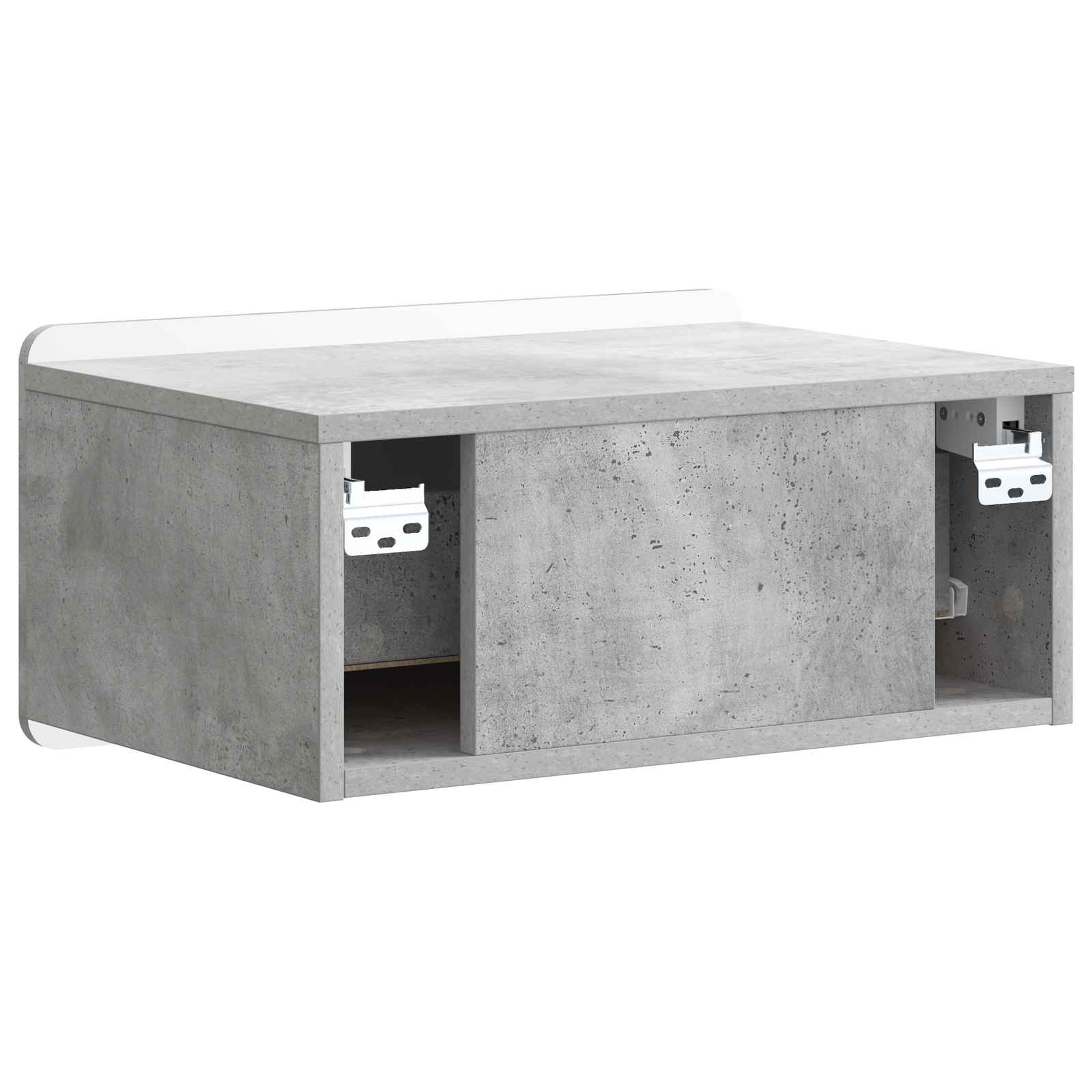 Cabinet de chevet mural 2 pcs Gris béton 49 x 34,5 x 24 cm - XIOS