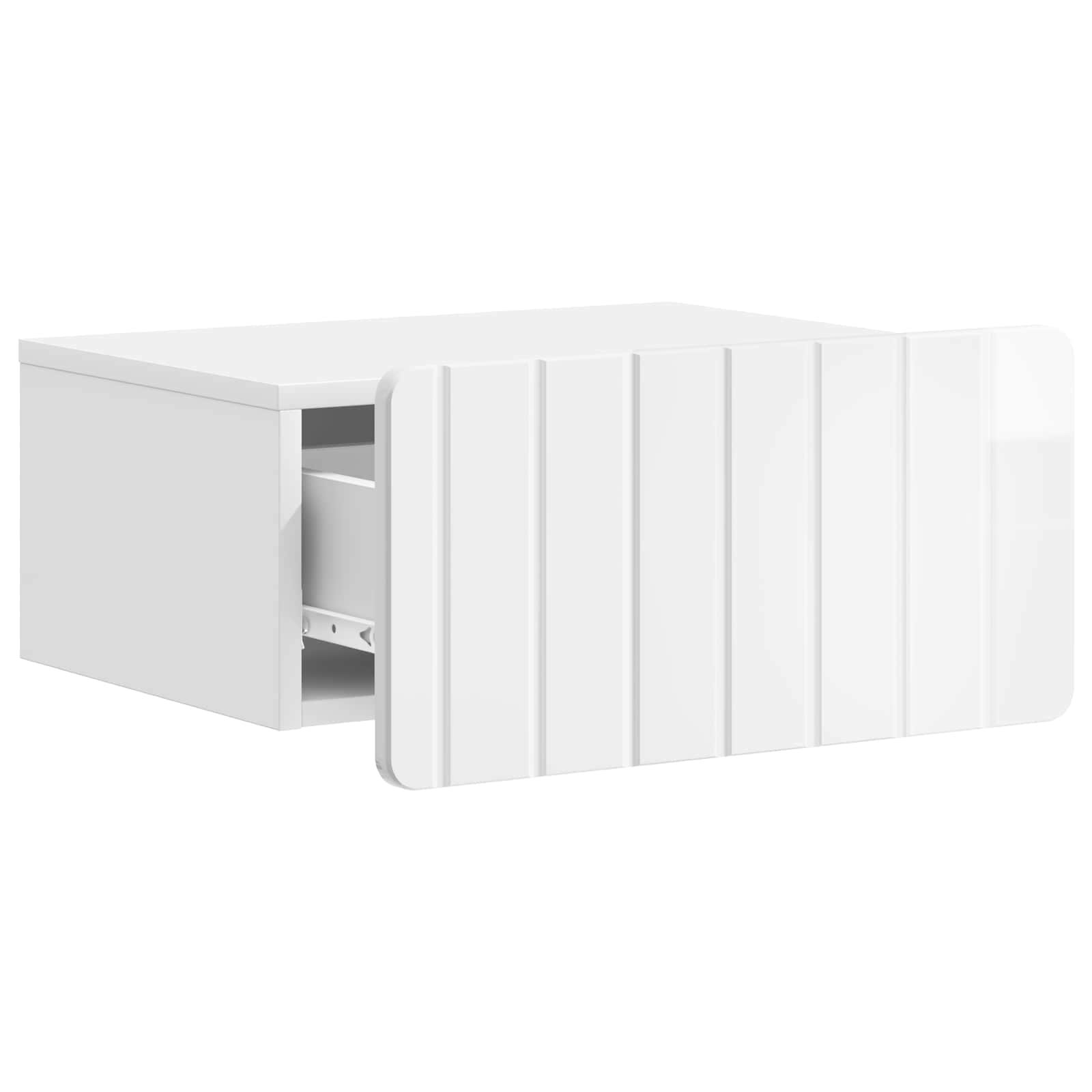 Cabinet de chevet mural 2 pcs Blanc brillant 49 x 34,5 x 24 cm - XIOS