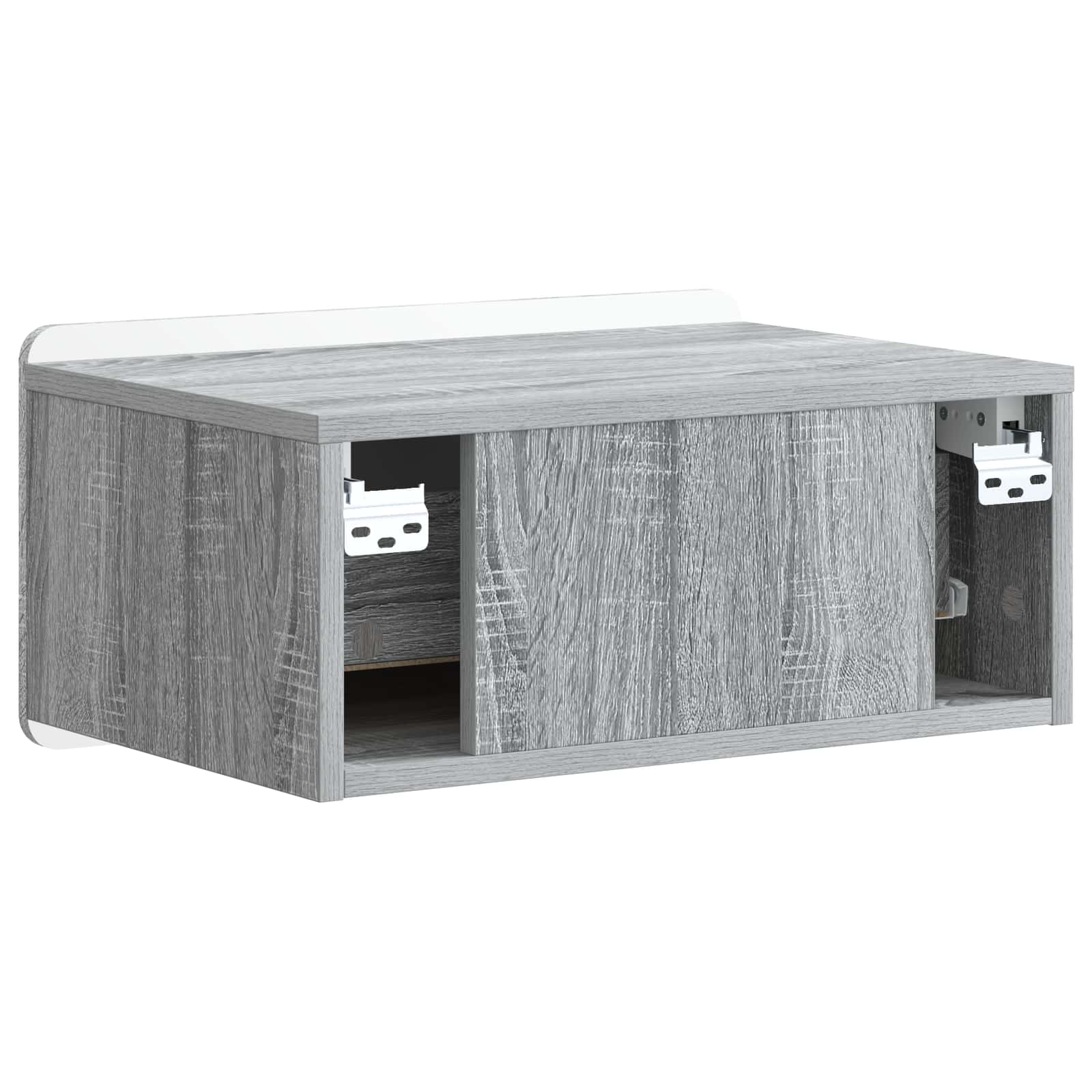 Cabinet de chevet mural 2 pcs Sonoma gris 49 x 34,5 x 24 cm - XIOS