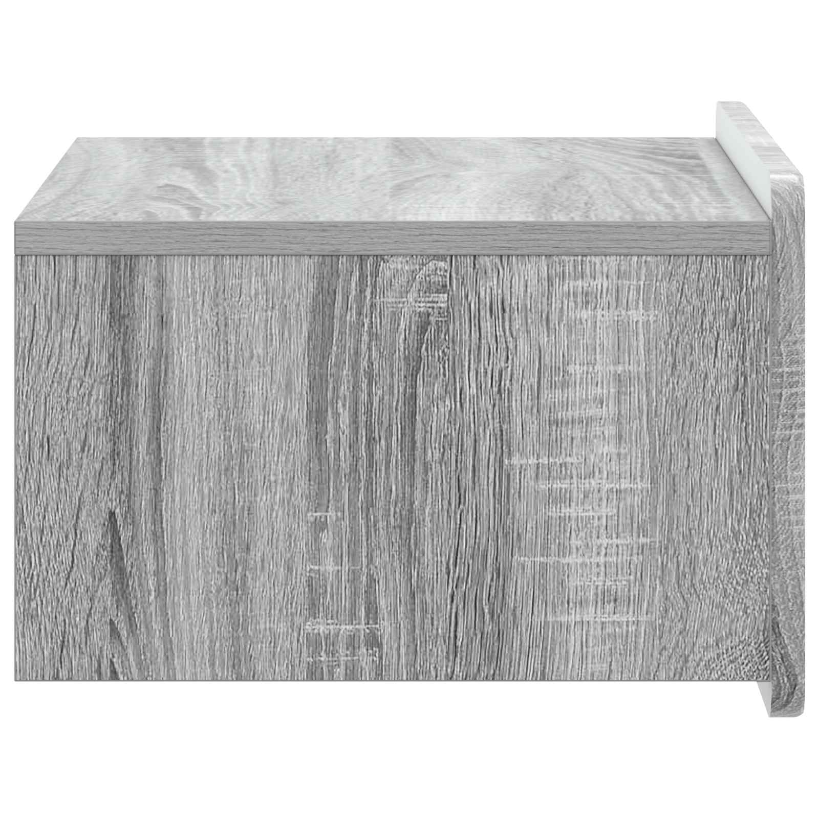 Cabinet de chevet mural 2 pcs Sonoma gris 49 x 34,5 x 24 cm - XIOS