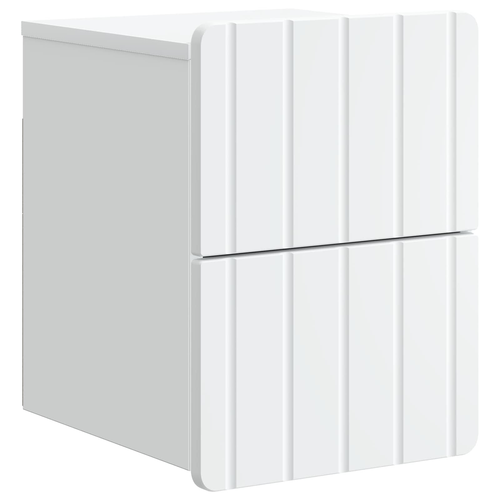 Cabinet de chevet mural 2 pcs Blanc 33 x 34,5 x 43 cm - XIOS