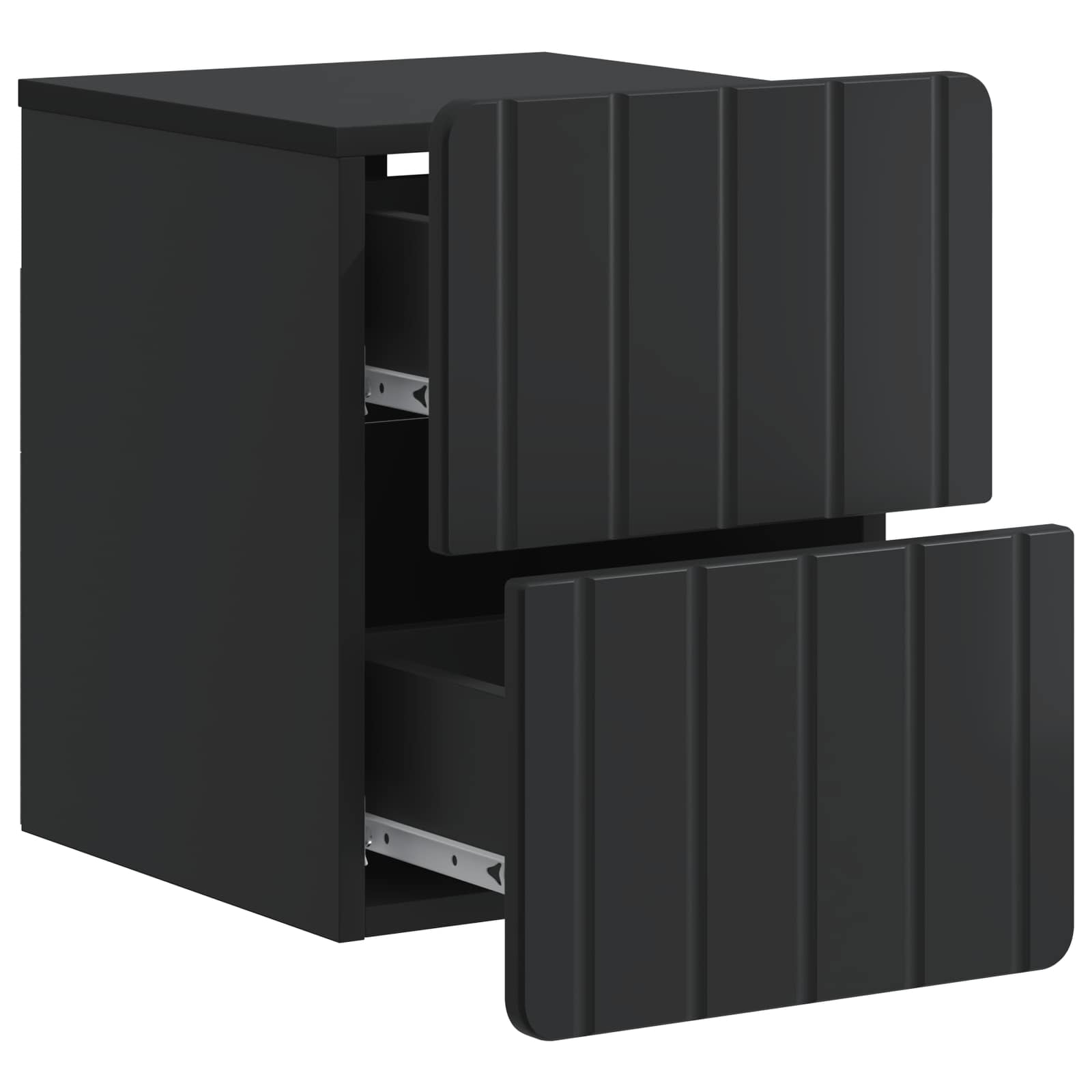 Cabinet de chevet mural 2 pcs Noir 33 x 34,5 x 43 cm - XIOS