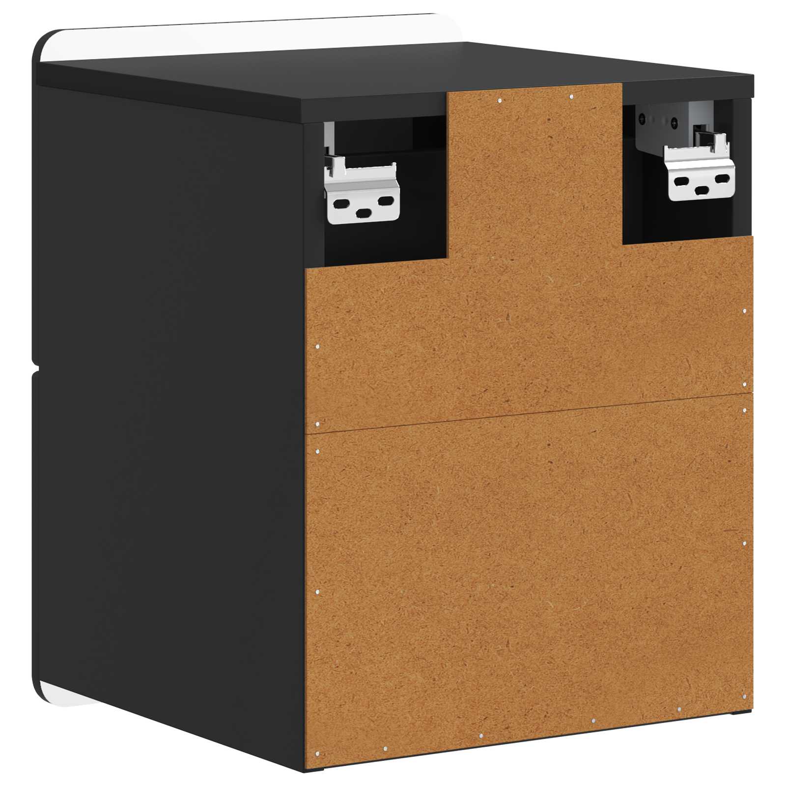 Cabinet de chevet mural 2 pcs Noir 33 x 34,5 x 43 cm - XIOS