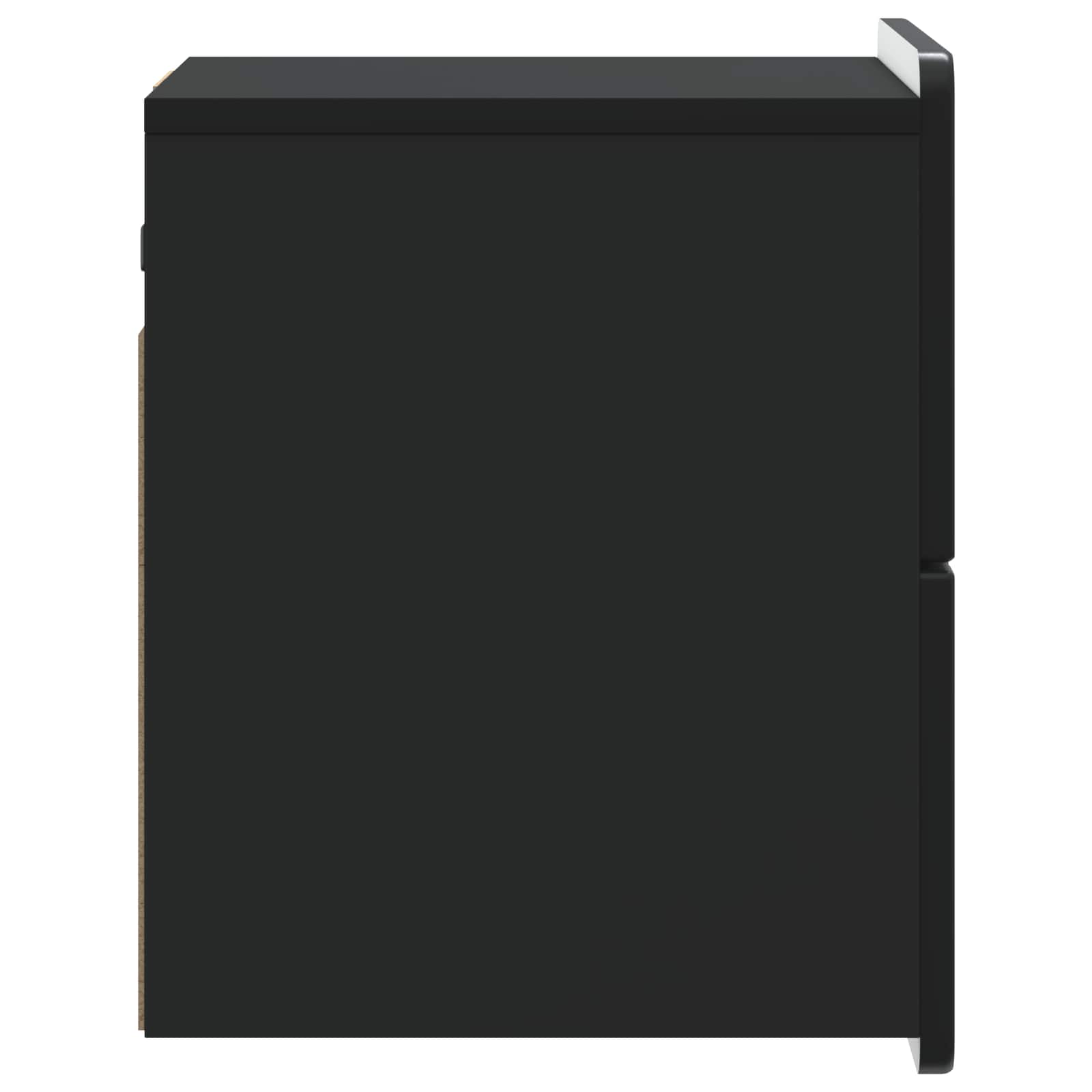 Cabinet de chevet mural 2 pcs Noir 33 x 34,5 x 43 cm - XIOS