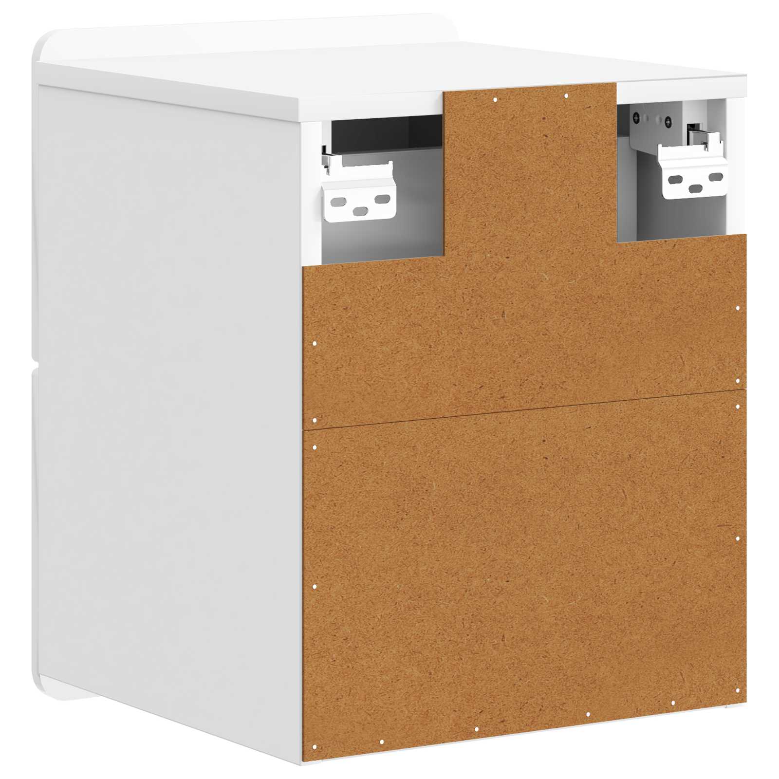 Cabinet de chevet mural 2 pcs Blanc brillant 33 x 34,5 x 43 cm - XIOS
