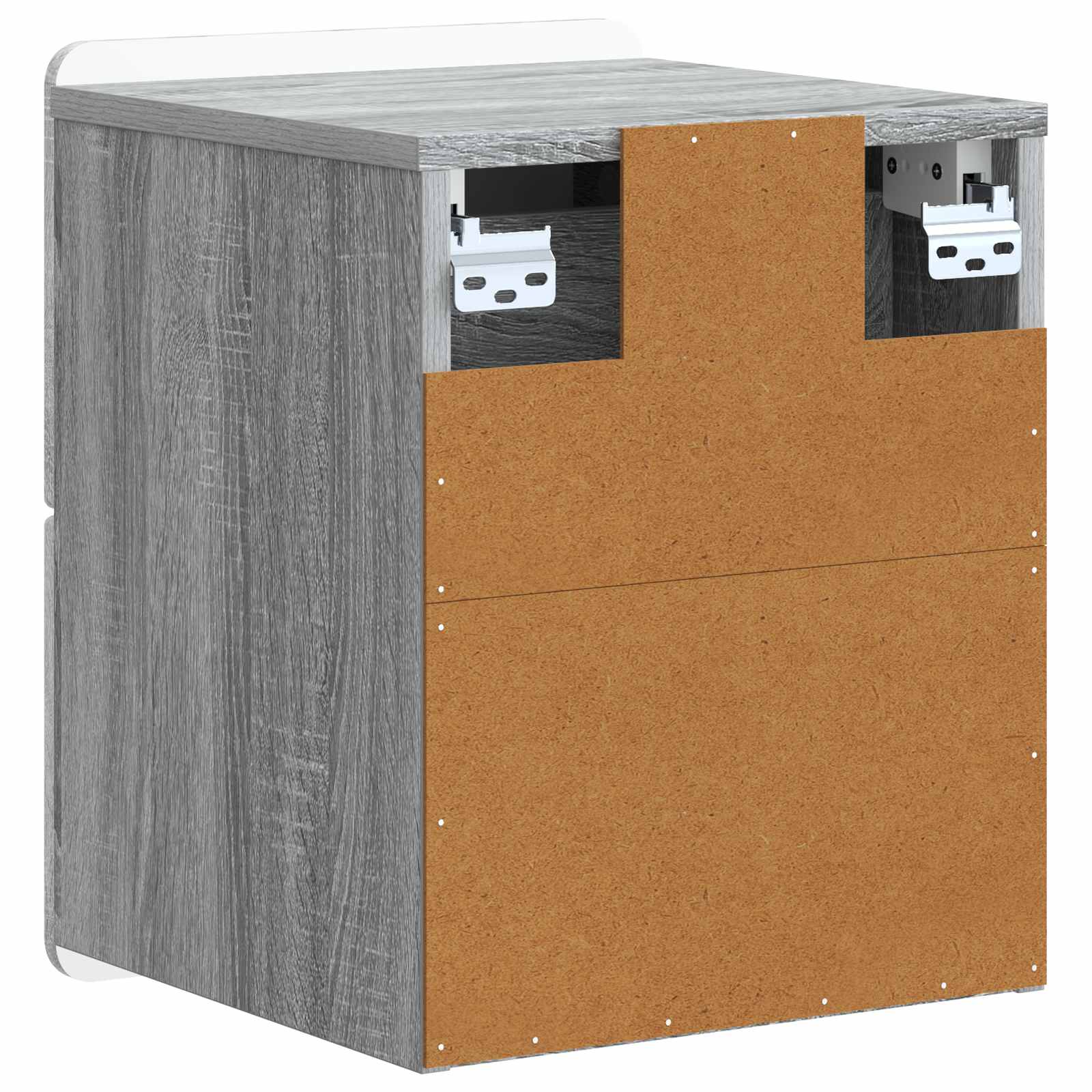 Cabinet de chevet mural 2 pcs Sonoma gris 33 x 34,5 x 43 cm - XIOS