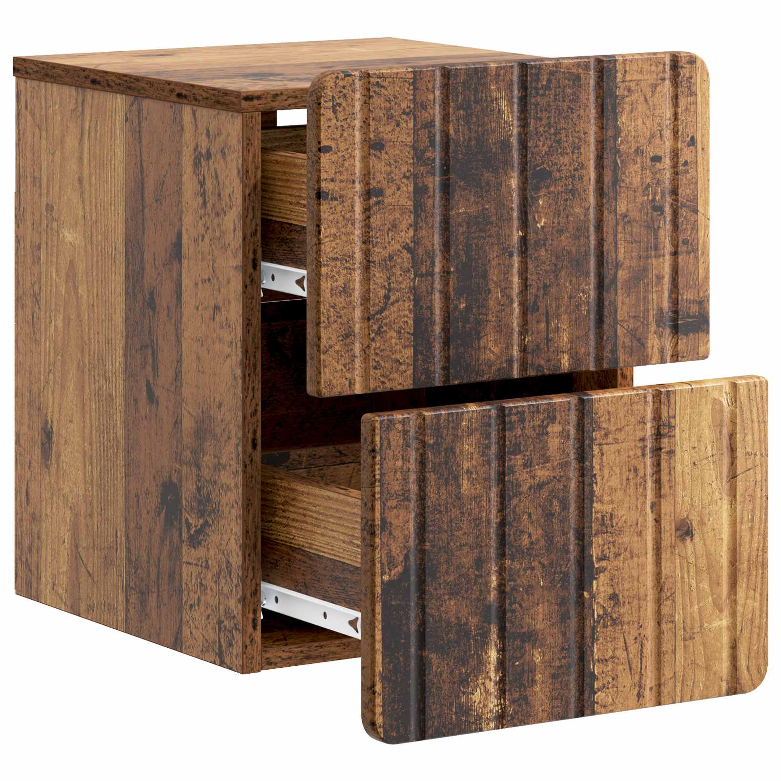 Cabinet de chevet mural 2 pcs Bois ancien 33 x 34,5 x 43 cm - XIOS