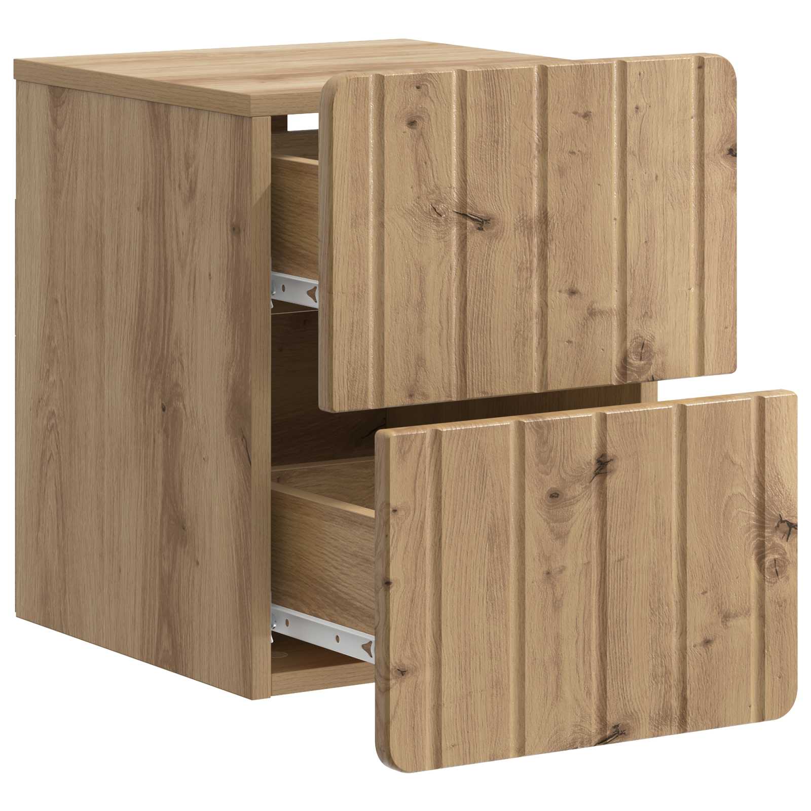 Cabinet de chevet mural 2 pcs Chêne artisanal 33 x 34,5 x 43 cm - XIOS