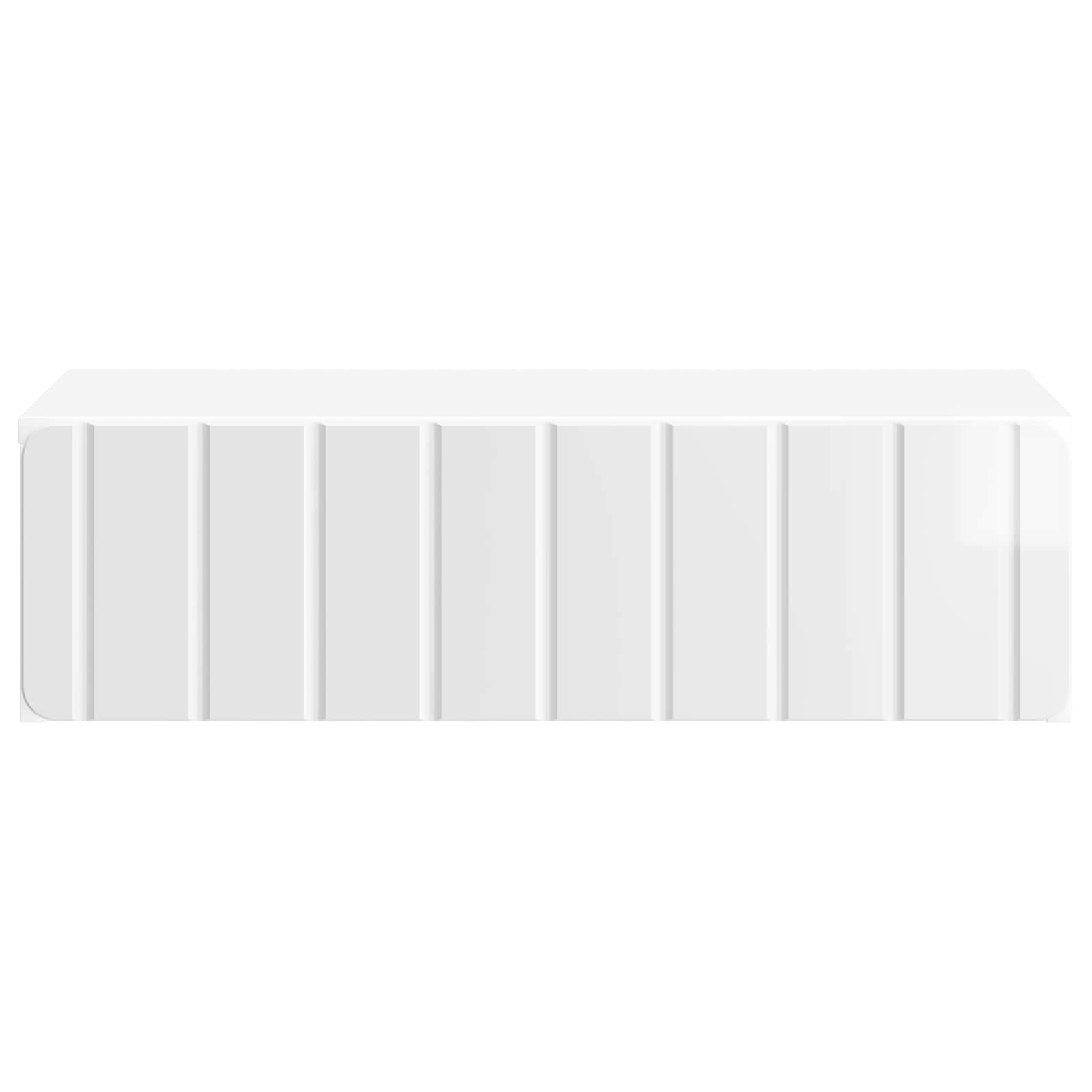 Table d'appoint murale Blanc brillant 59 x 34,5 x 17 cm