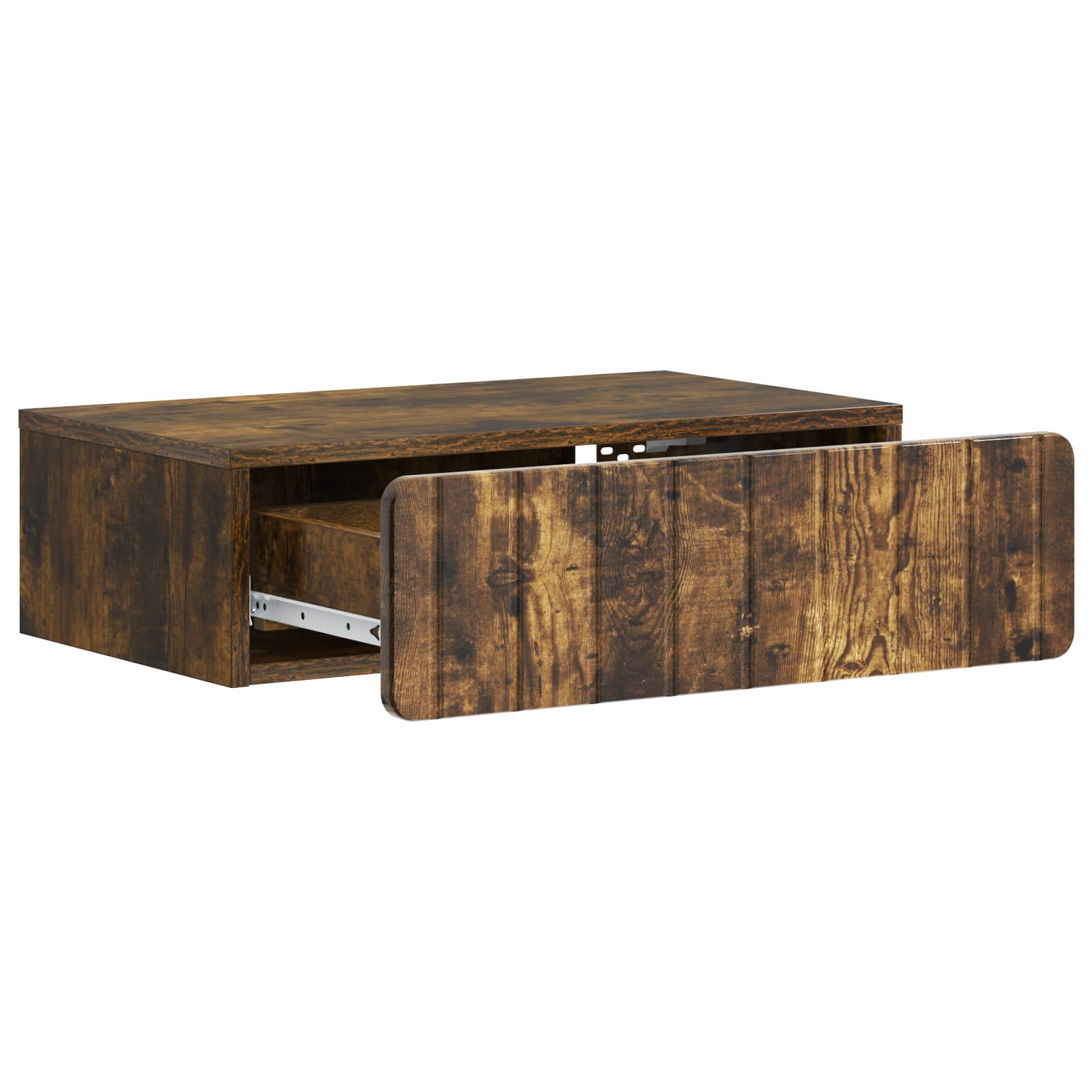 Table d'appoint murale Chêne fumé 59 x 34,5 x 17 cm - XIOS