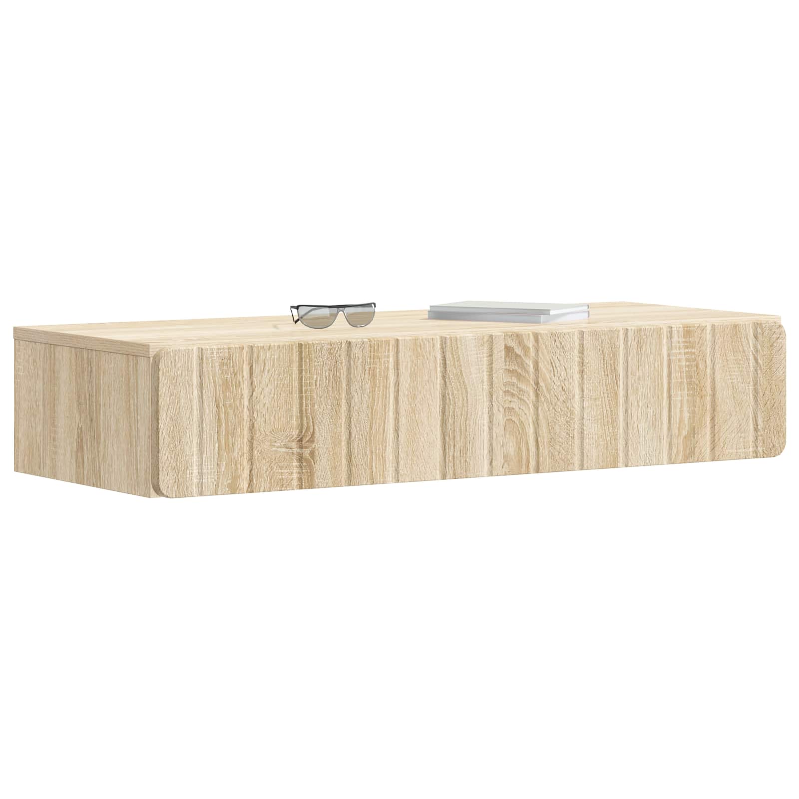 Table d'appoint murale Chêne Sonoma 87,5 x 34,5 x 17 cm - XIOS