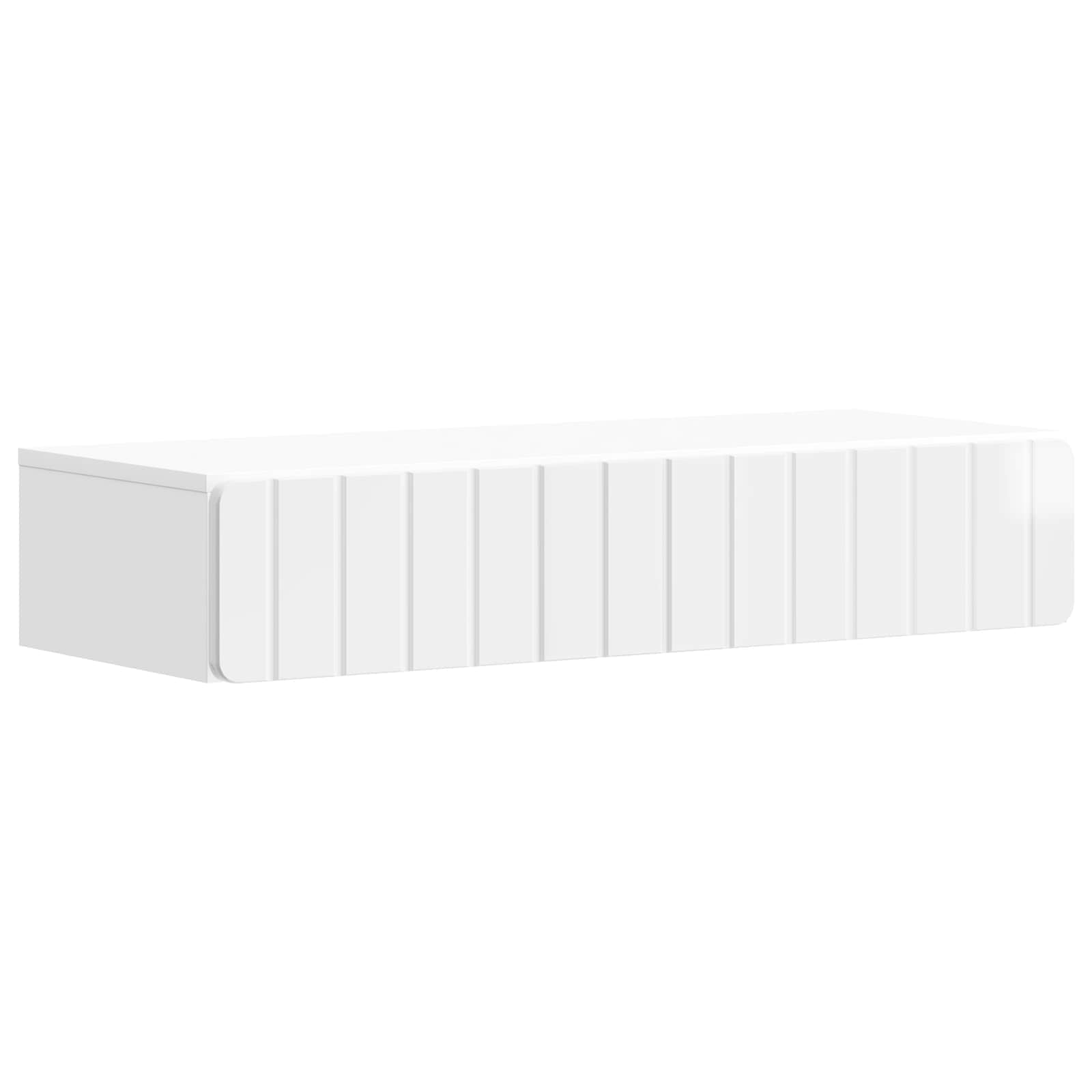 Table d'appoint murale Blanc brillant 87,5 x 34,5 x 17 cm - XIOS