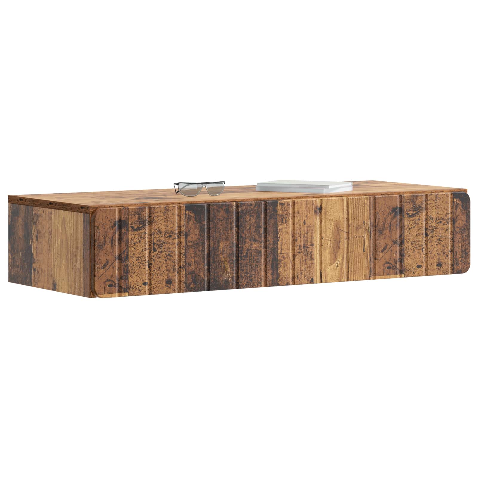 Table d'appoint murale Bois ancien 87,5 x 34,5 x 17 cm - XIOS