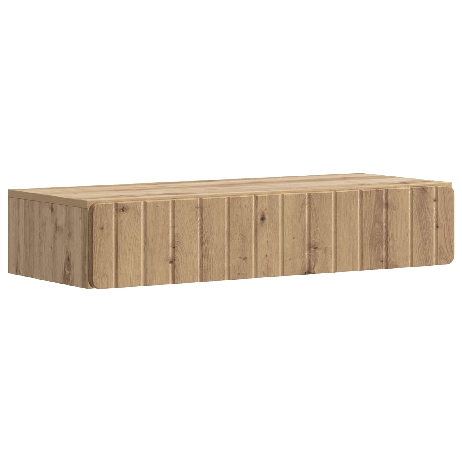 Table d'appoint murale Chêne artisanal 87,5 x 34,5 x 17 cm - XIOS