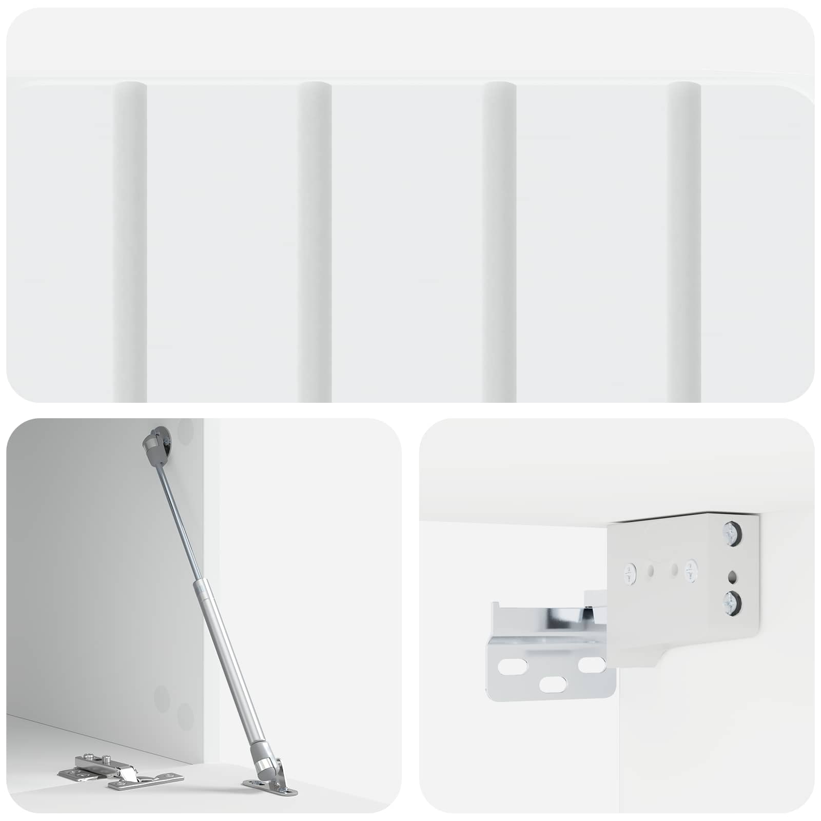 Meuble TV mural Blanc 59,5 x 41 x 30 cm Bois d'ingénierie - XIOS
