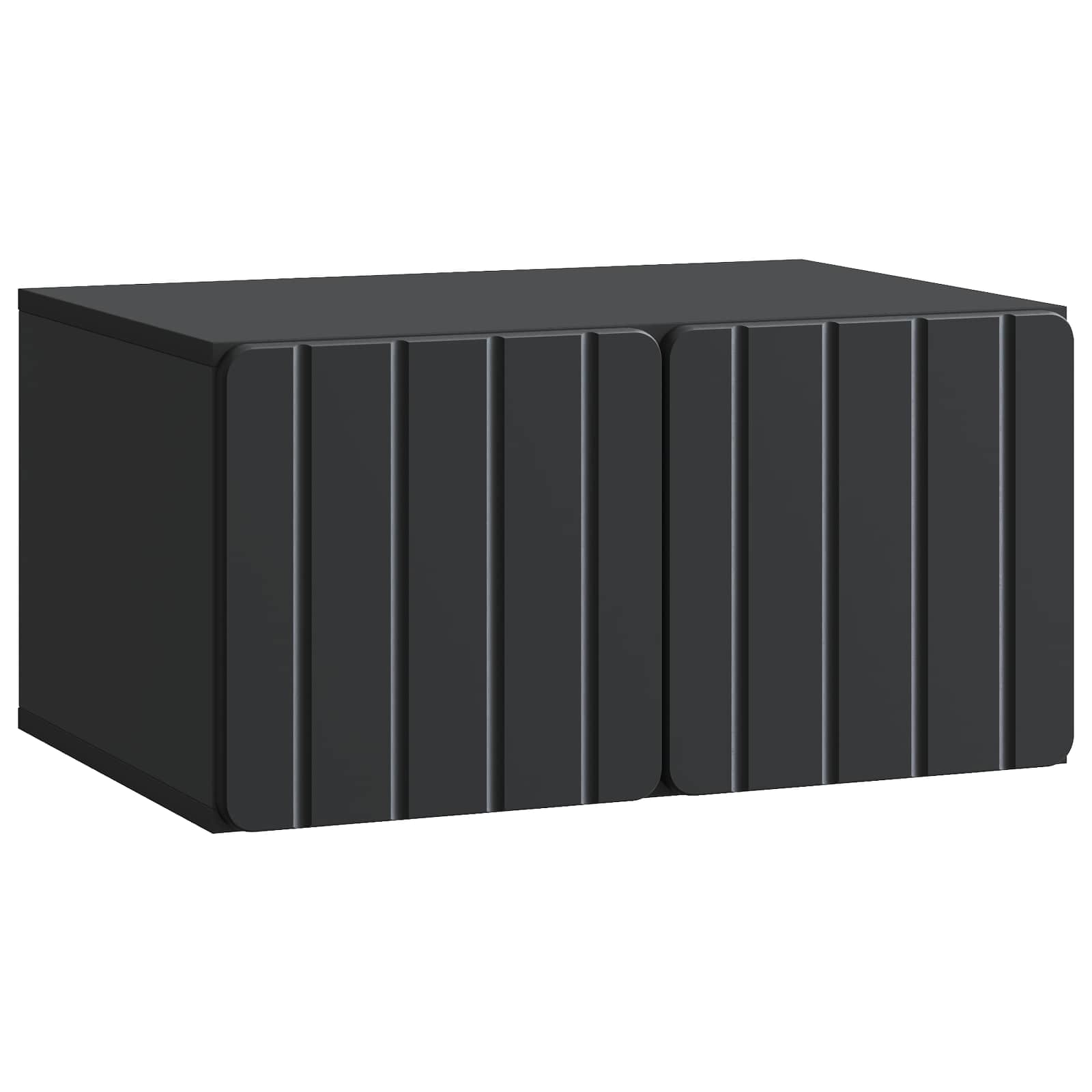 Meuble TV mural Noir 59,5 x 41 x 30 cm Bois d'ingénierie - XIOS