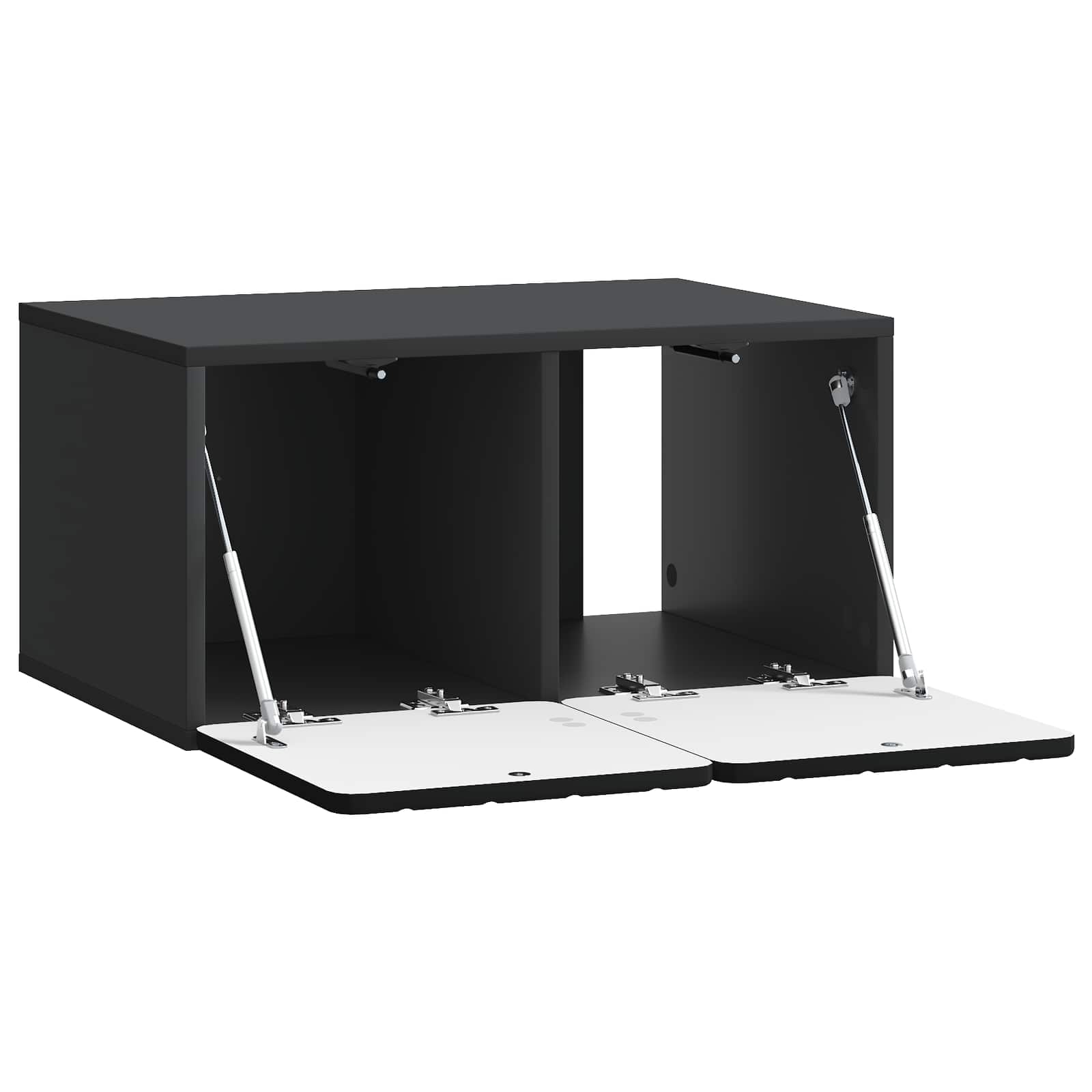 Meuble TV mural Noir 59,5 x 41 x 30 cm Bois d'ingénierie - XIOS