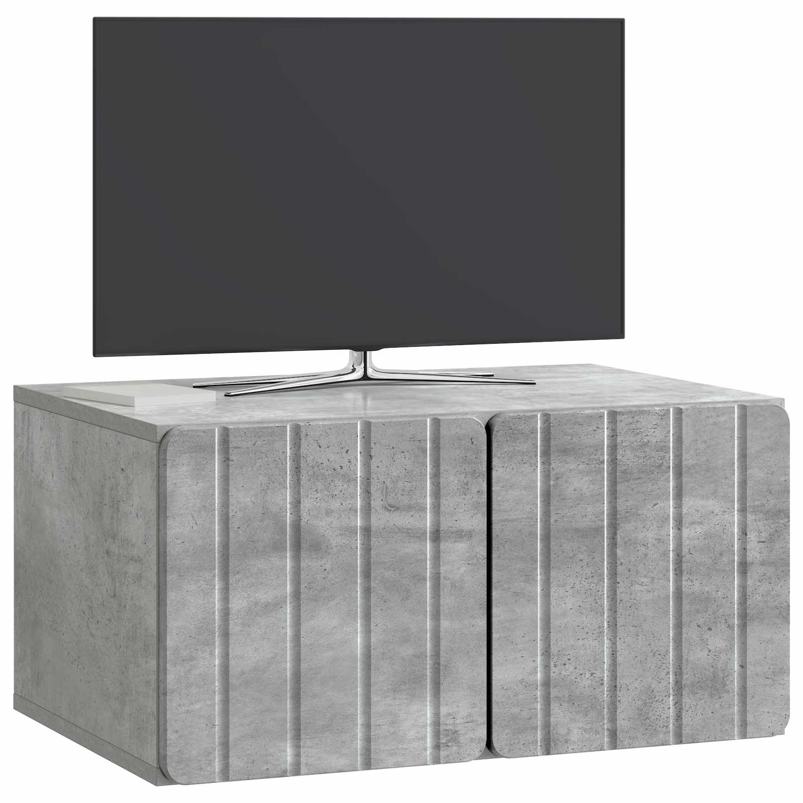 Meuble TV mural Gris béton 59,5 x 41 x 30 cm Bois d'ingénierie - XIOS