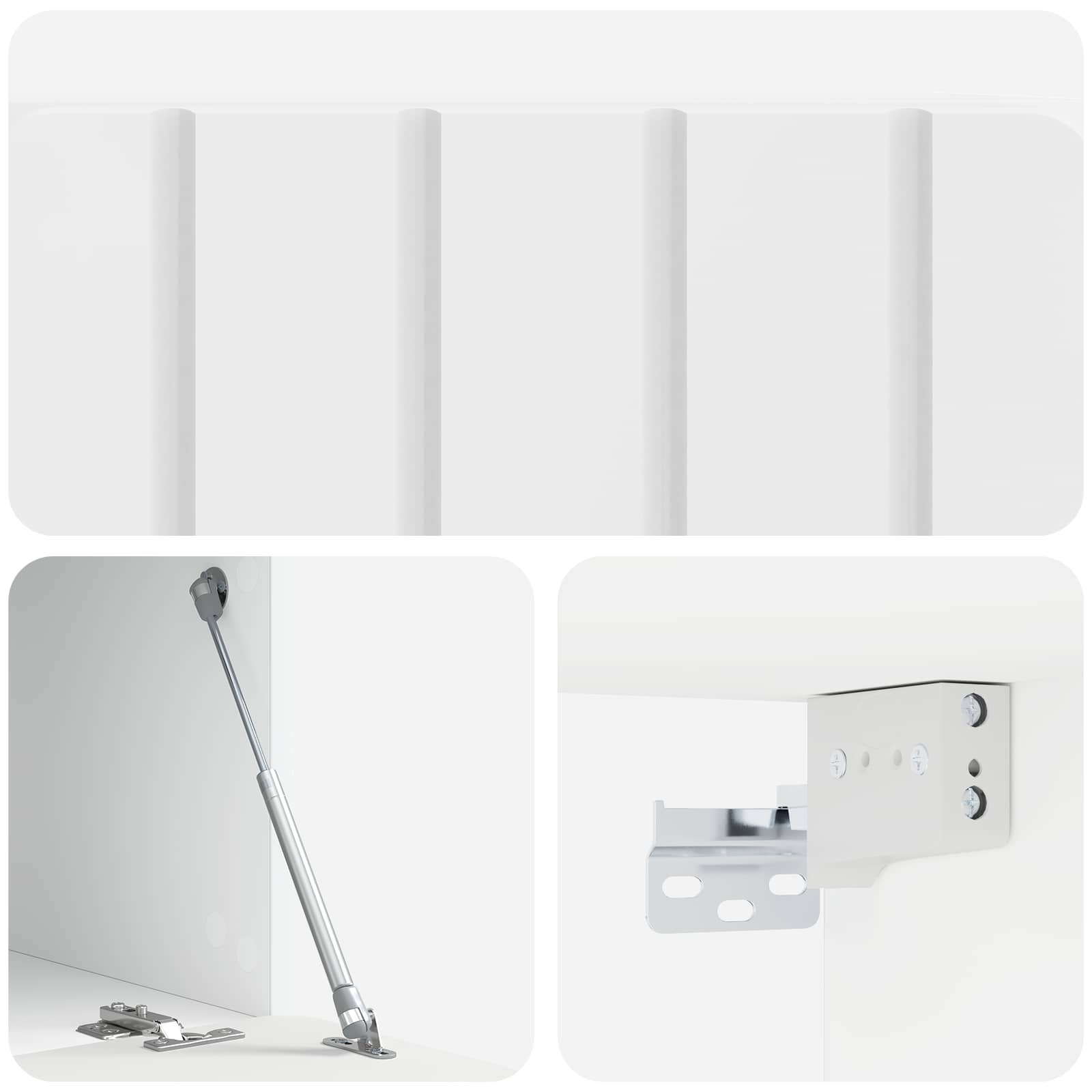Meuble TV mural Montage mural Blanc brillant 59,5 x 41 x 30 cm - XIOS