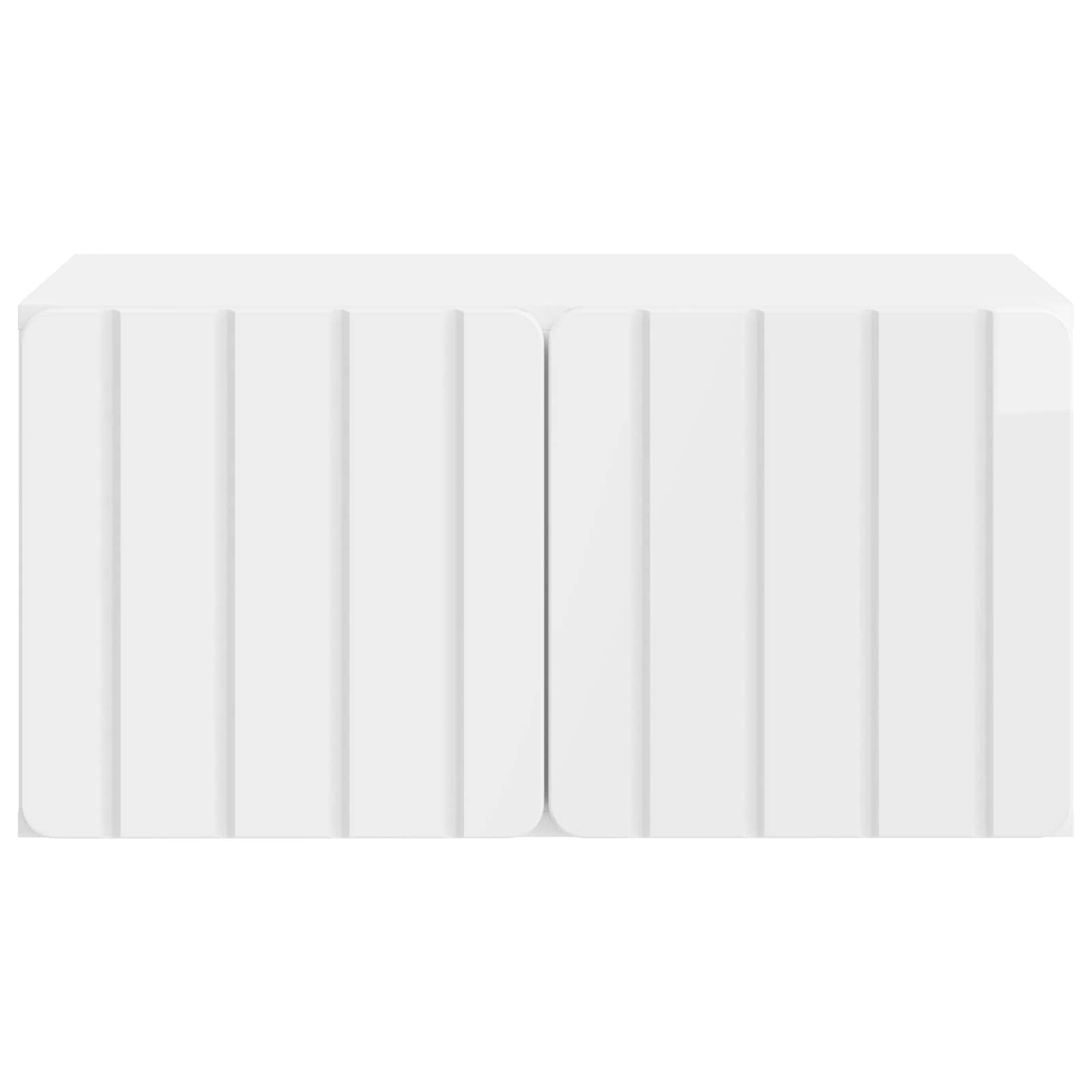 Meuble TV mural Montage mural Blanc brillant 59,5 x 41 x 30 cm - XIOS