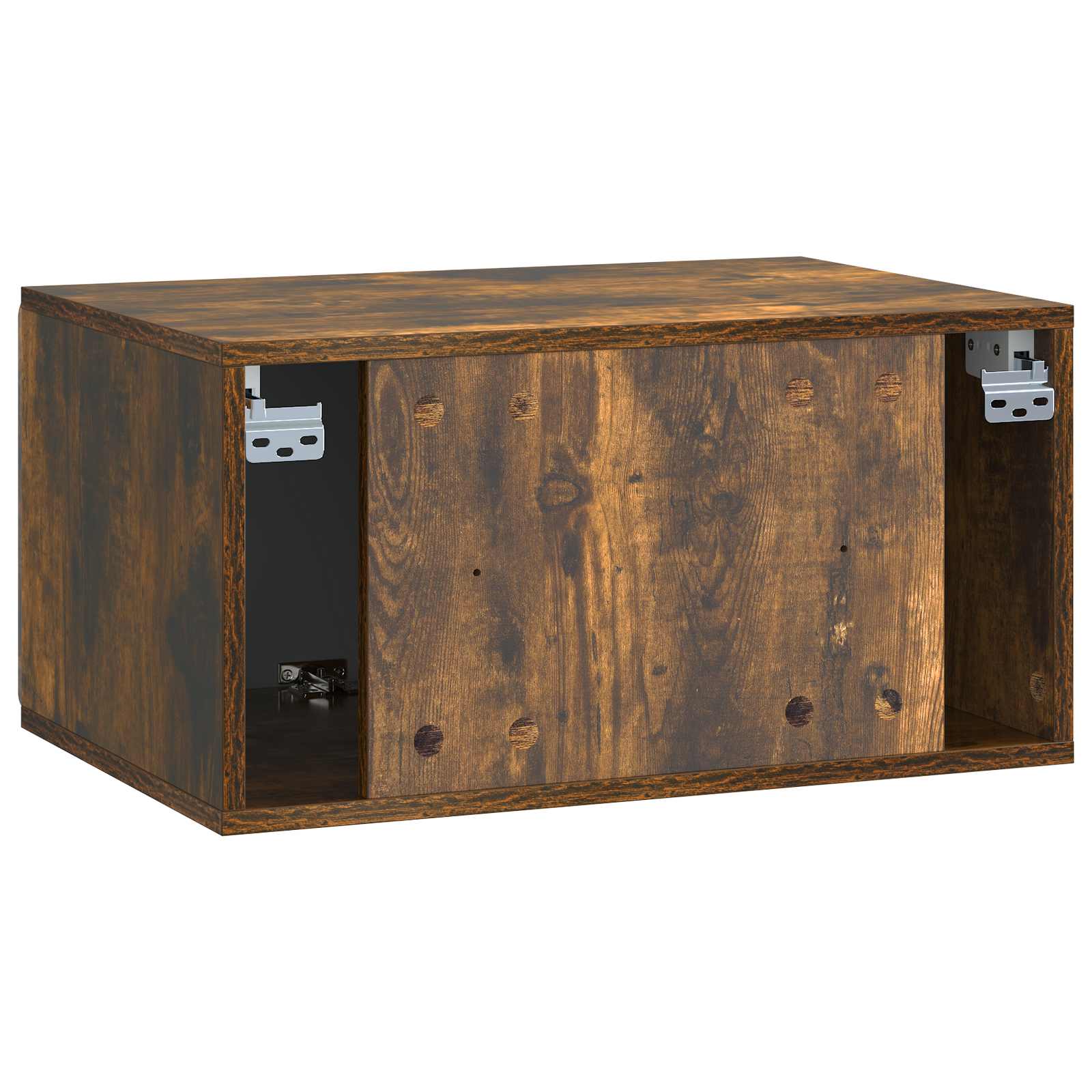 Meuble TV mural Chêne fumé 59,5 x 41 x 30 cm Bois d'ingénierie - XIOS