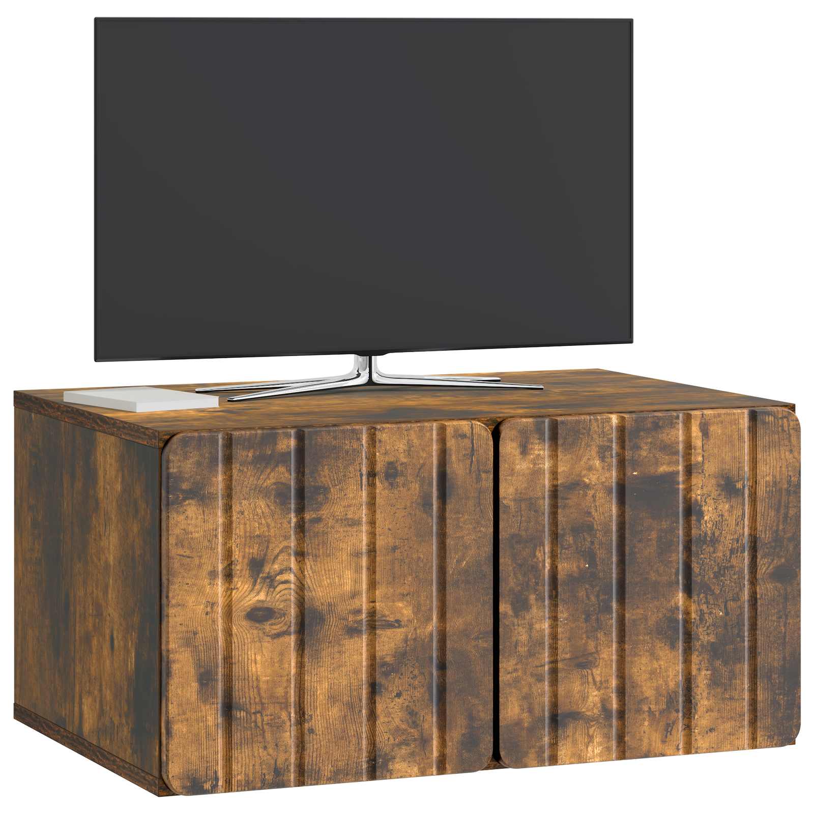 Meuble TV mural Chêne fumé 59,5 x 41 x 30 cm Bois d'ingénierie - XIOS