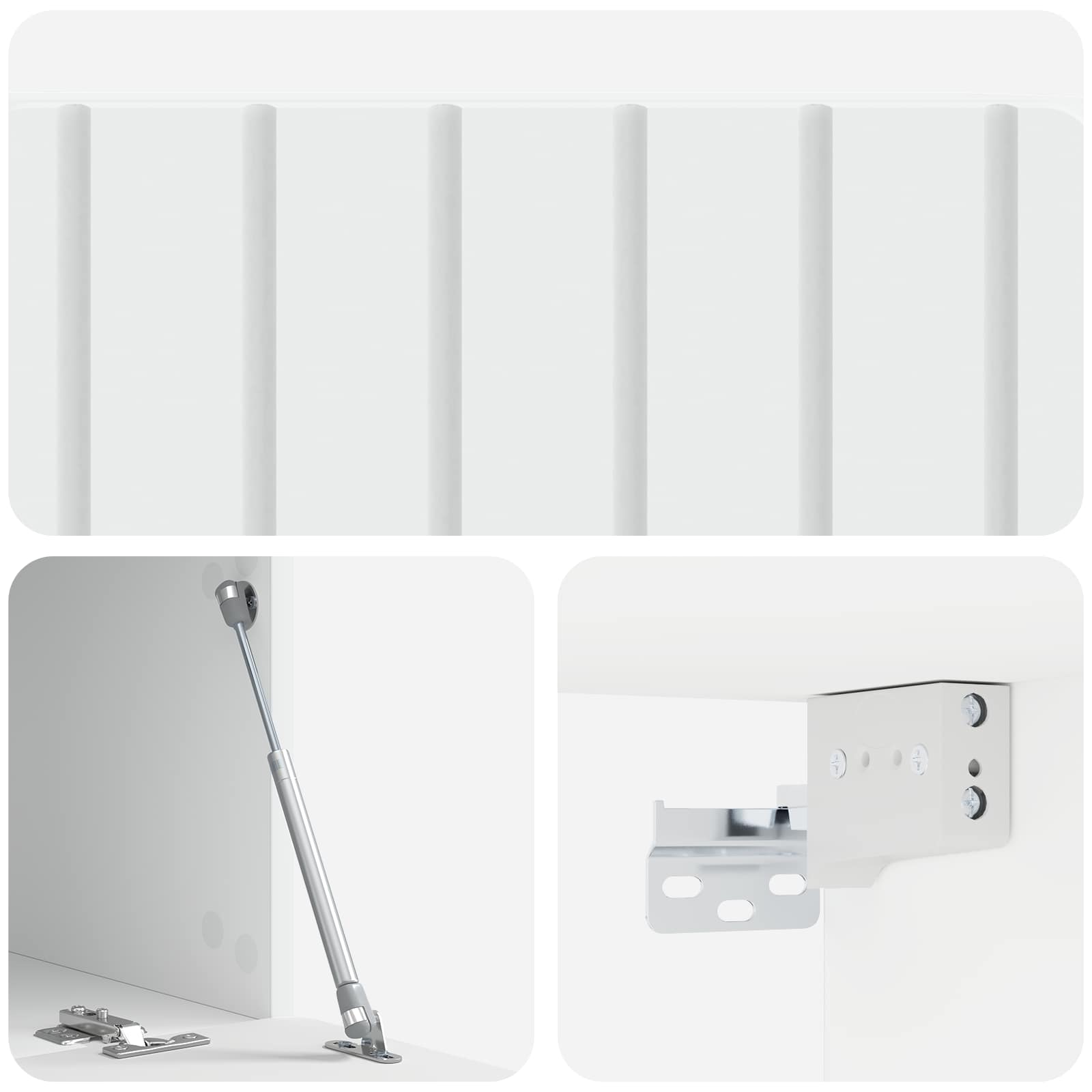 Meuble TV mural Blanc 78,5 x 41 x 30 cm Bois d'ingénierie - XIOS