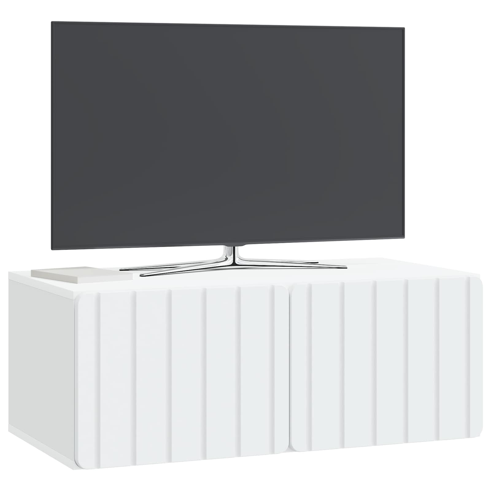 Meuble TV mural Blanc 78,5 x 41 x 30 cm Bois d'ingénierie - XIOS