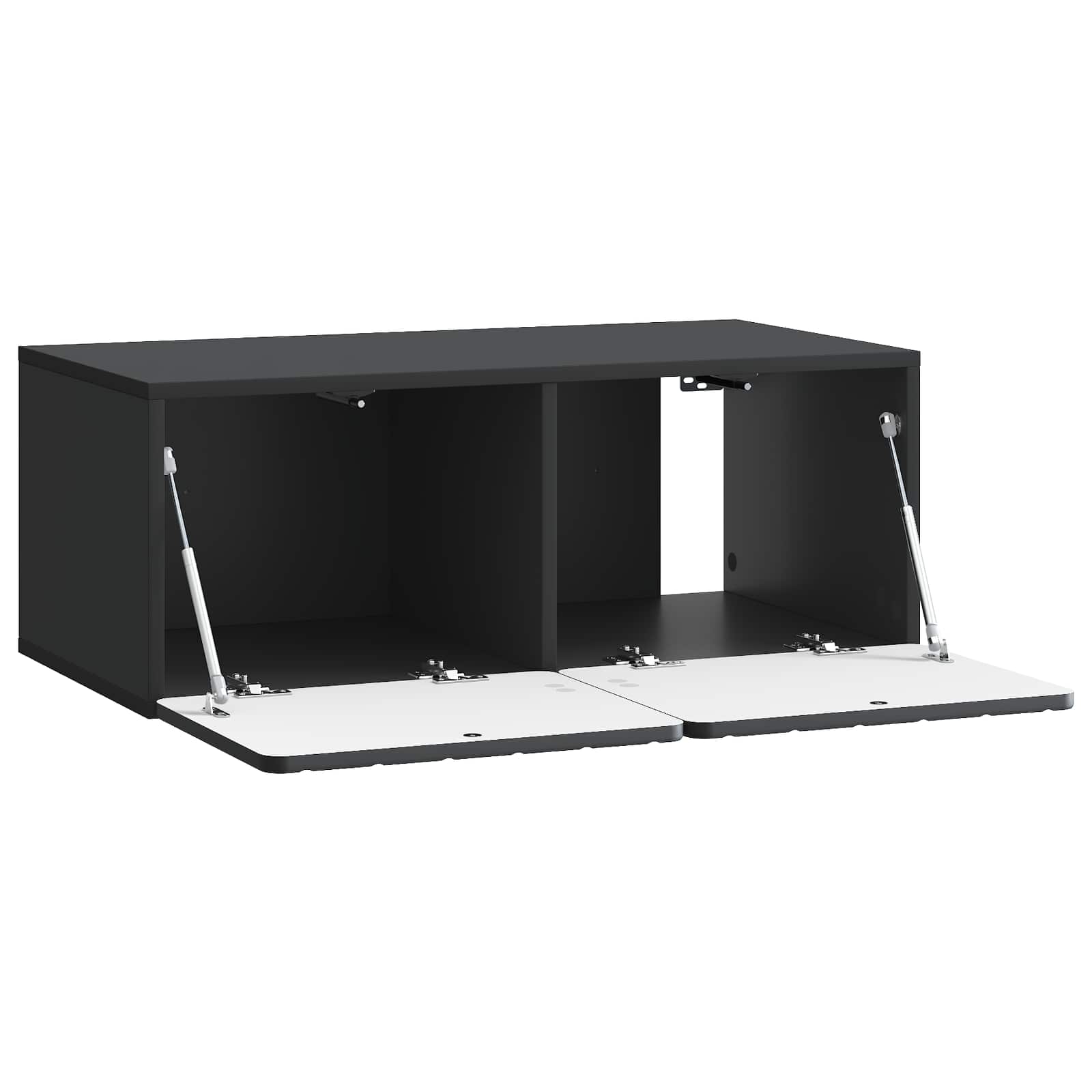 Meuble TV mural Noir 78,5 x 41 x 30 cm Bois d'ingénierie - XIOS