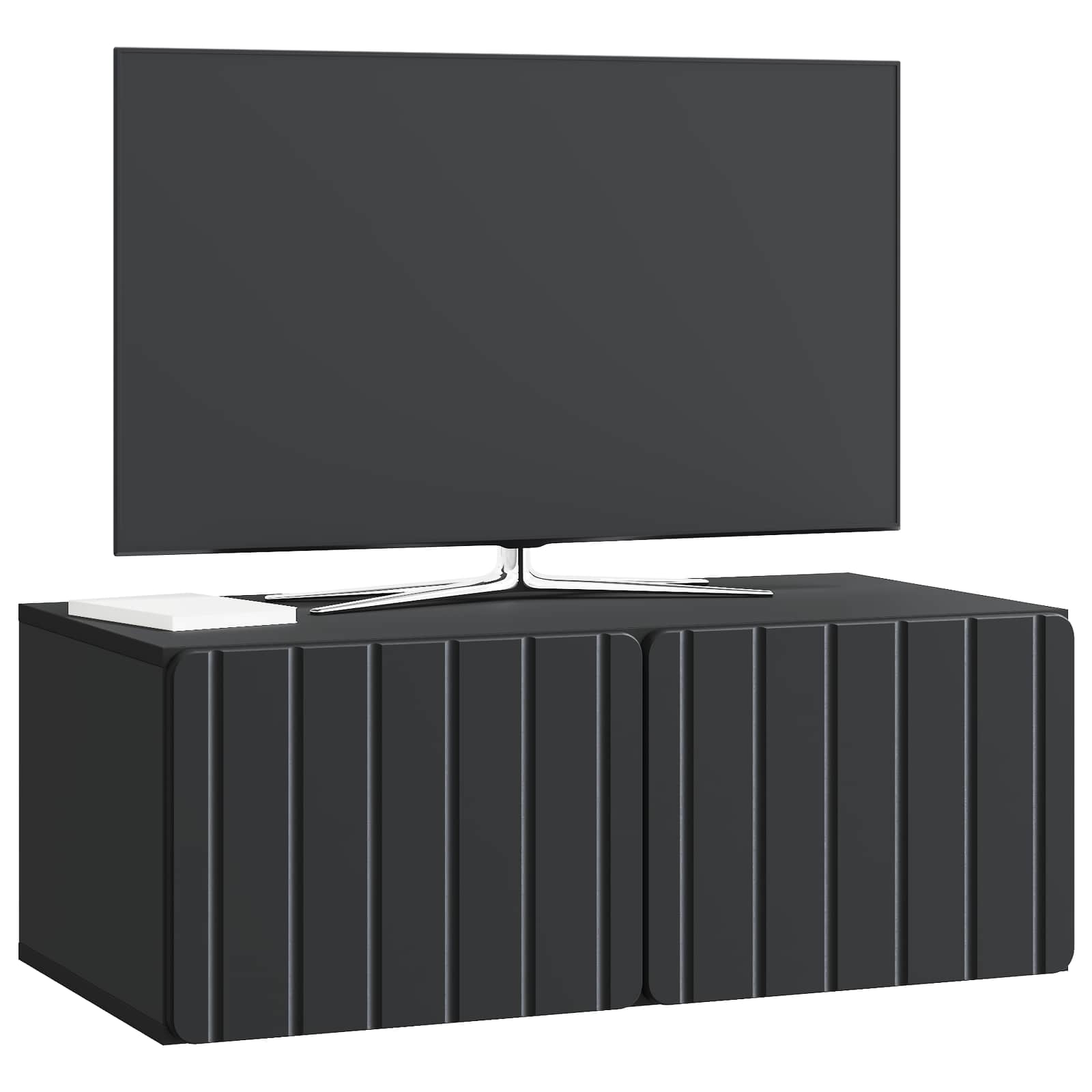 Meuble TV mural Noir 78,5 x 41 x 30 cm Bois d'ingénierie - XIOS