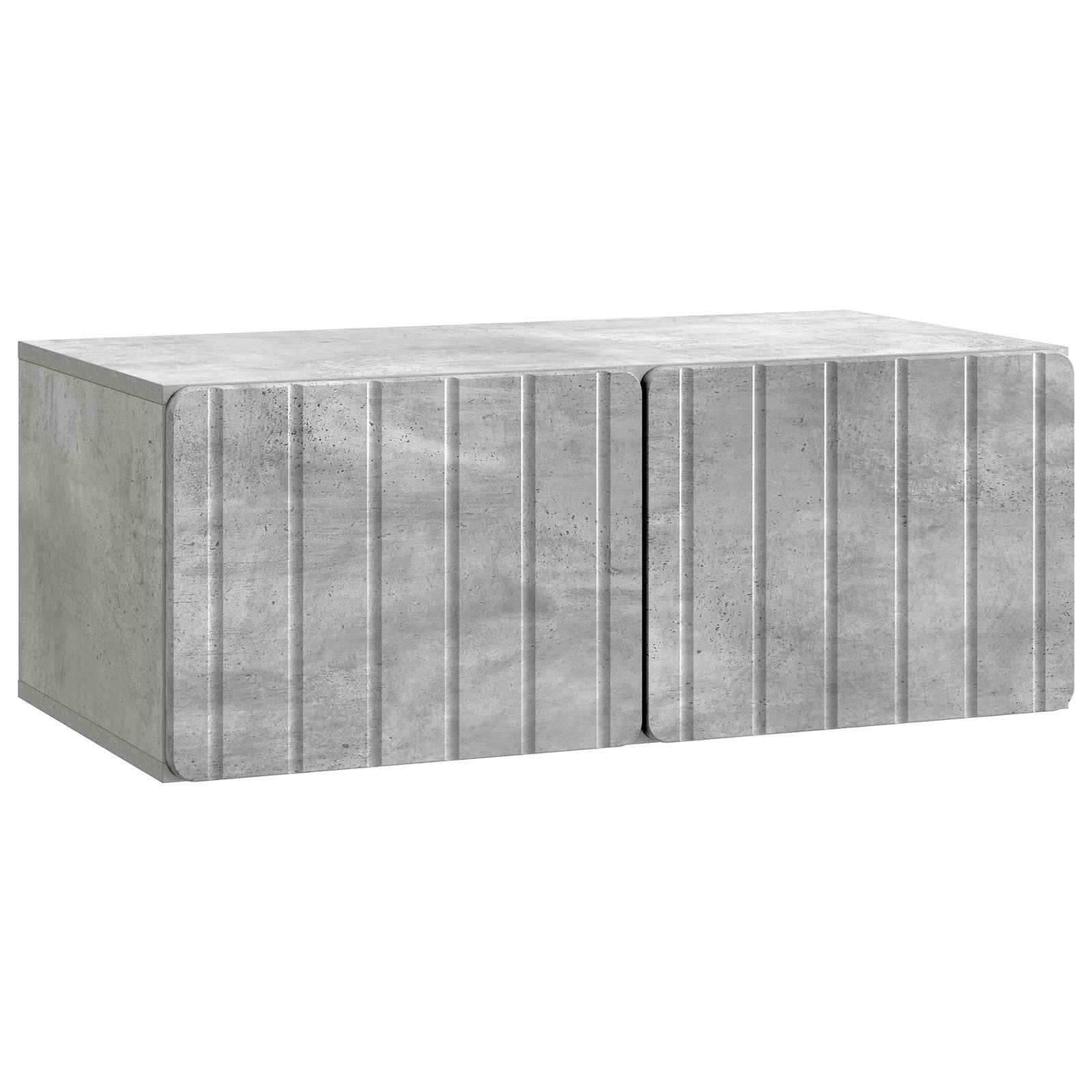 Meuble TV mural Gris béton 78,5 x 41 x 30 cm Bois d'ingénierie - XIOS