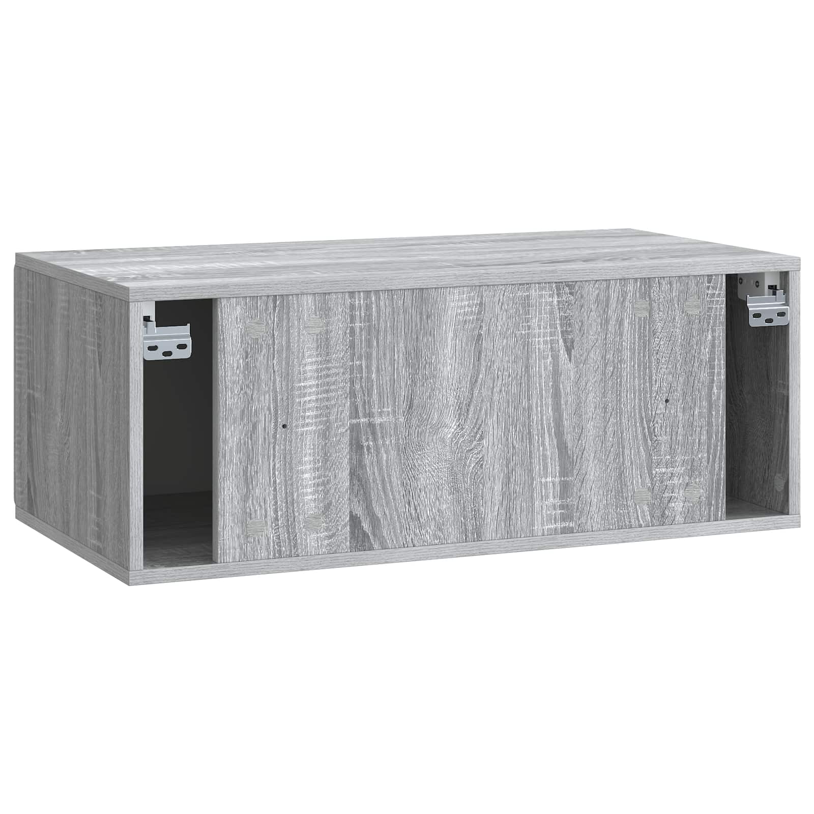 Meuble TV mural Sonoma gris 78,5 x 41 x 30 cm Bois d'ingénierie - XIOS