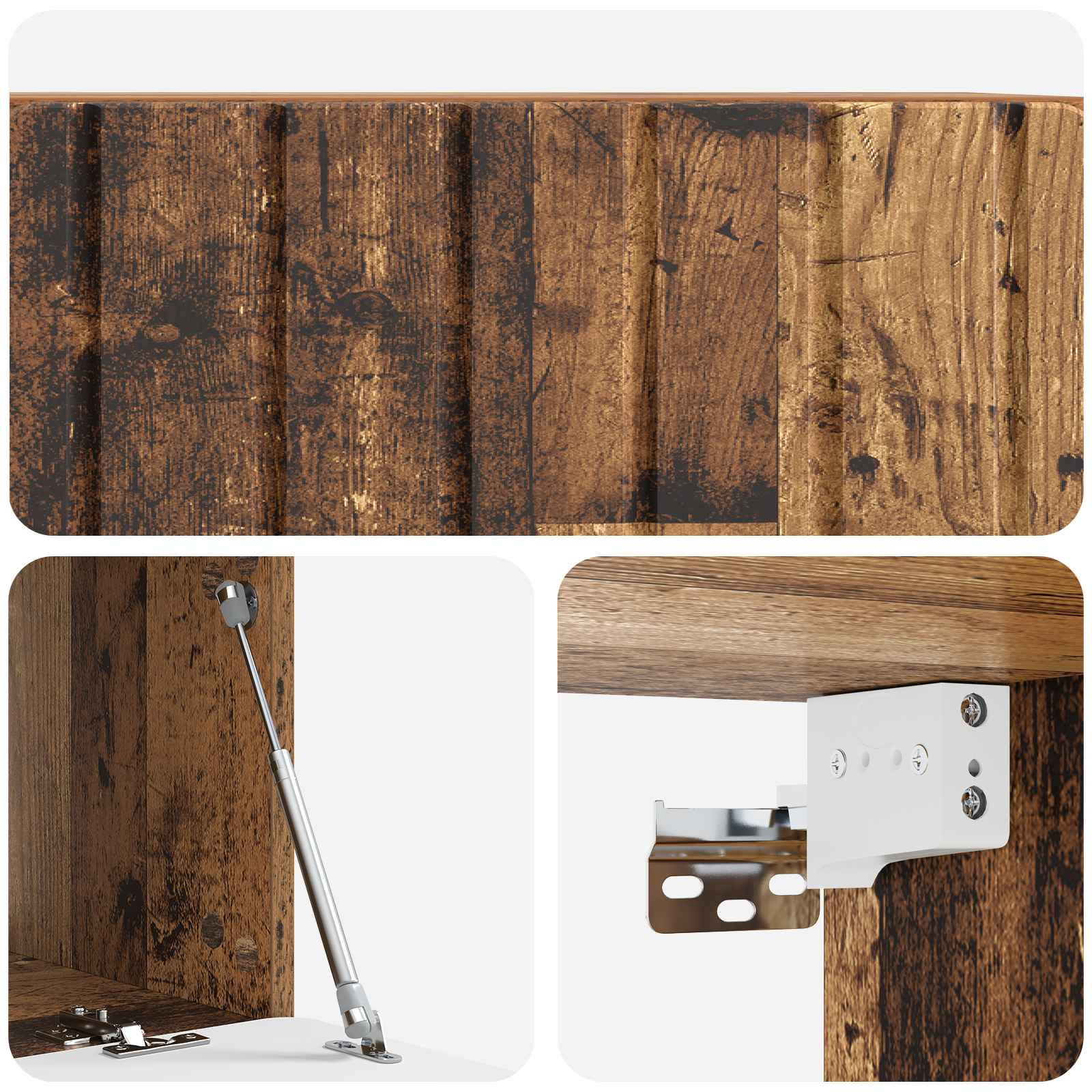 Meuble TV mural Bois ancien 78,5 x 41 x 30 cm Bois d'ingénierie - XIOS