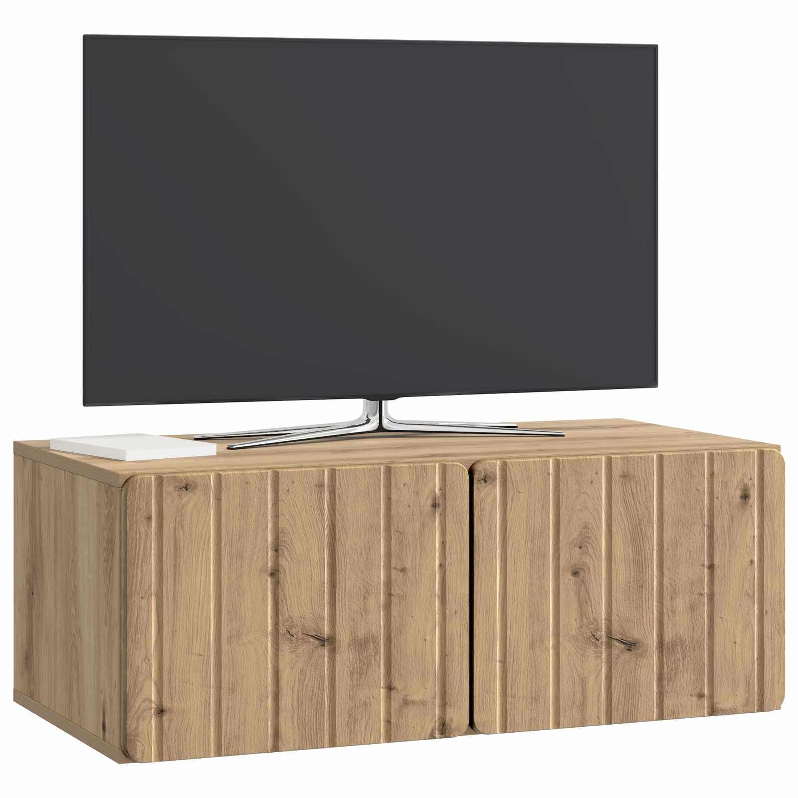 Meuble TV mural Montage mural Chêne artisanal 78,5 x 41 x 30 cm - XIOS