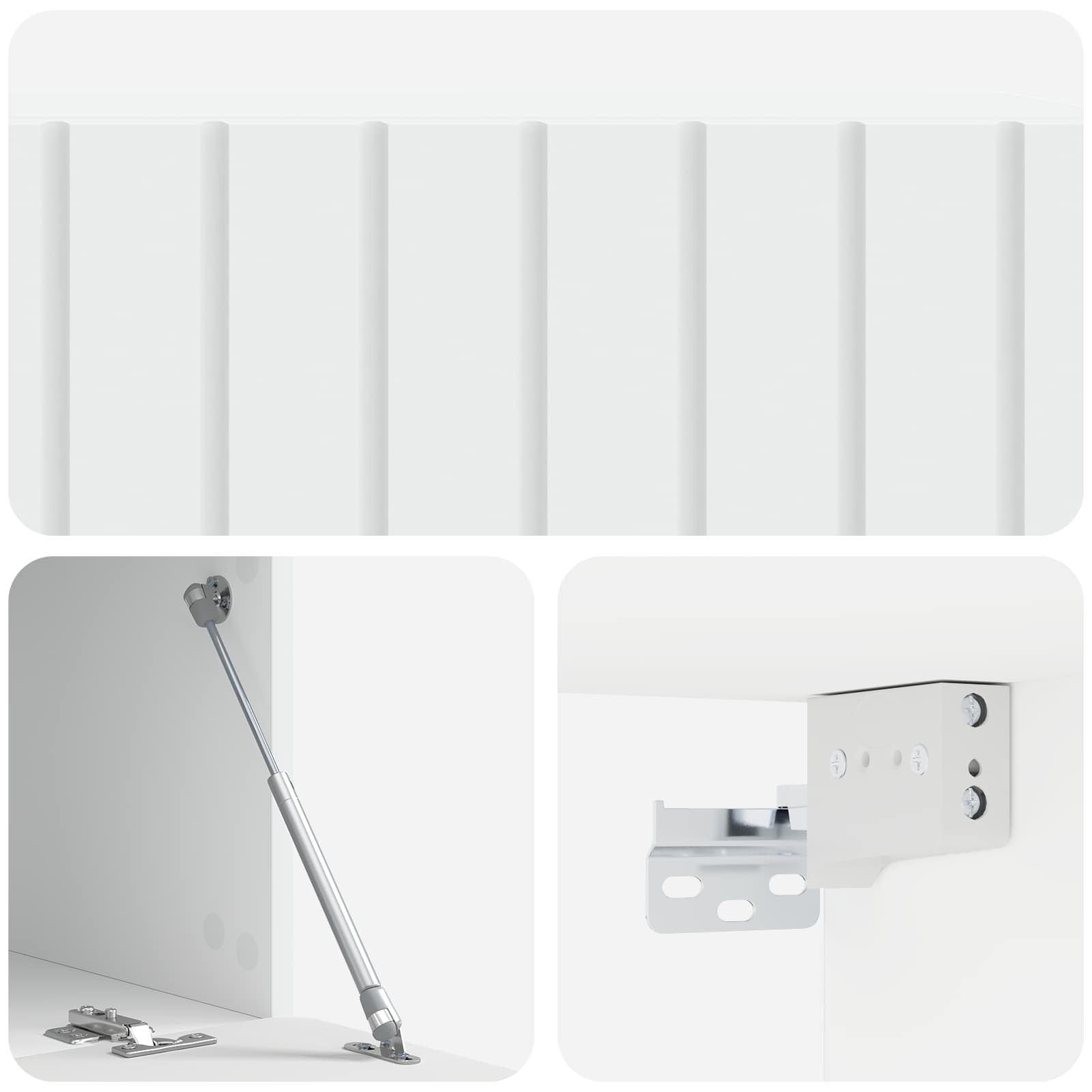Meuble TV mural Blanc 98 x 41 x 30 cm Bois d'ingénierie - XIOS