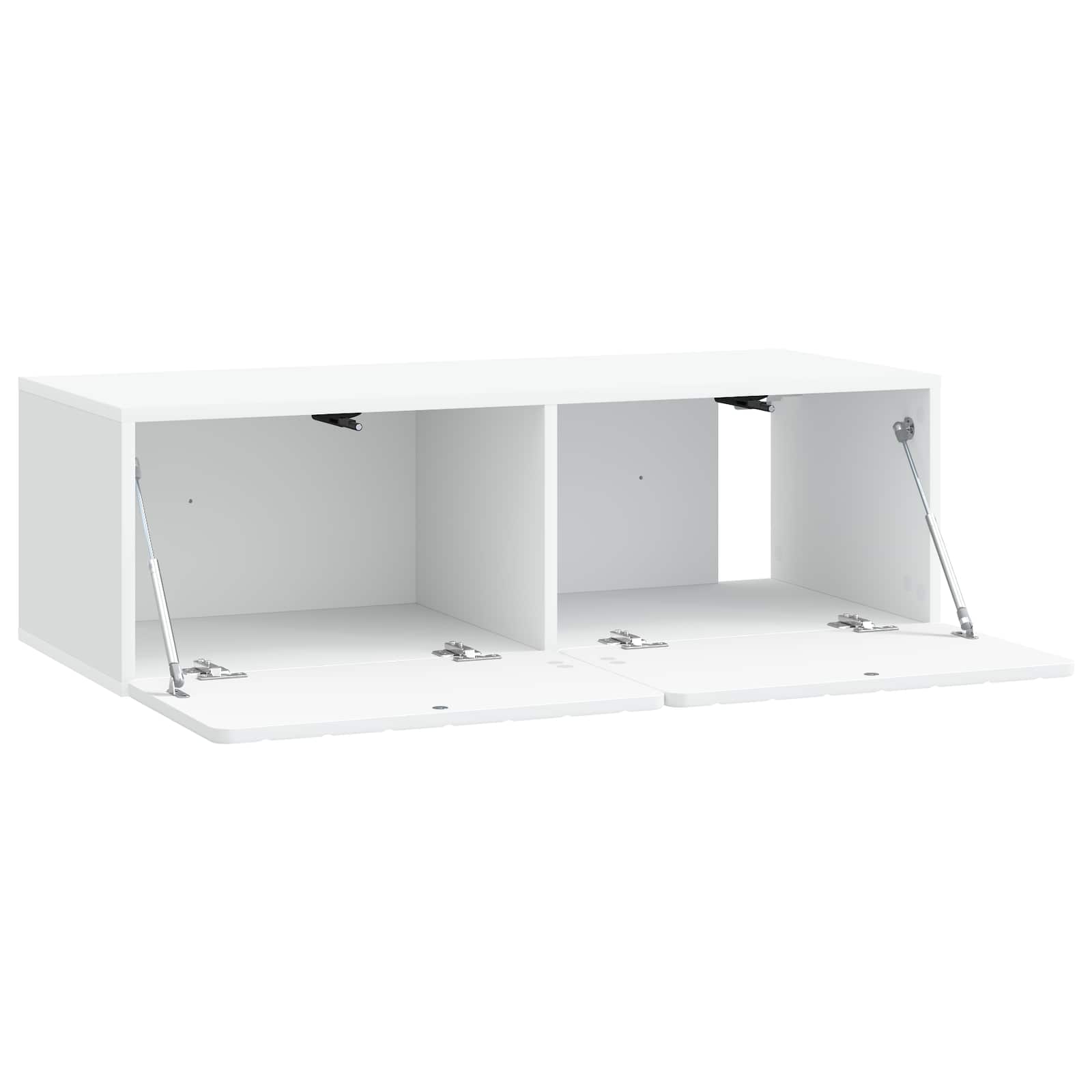 Meuble TV mural Blanc 98 x 41 x 30 cm Bois d'ingénierie - XIOS