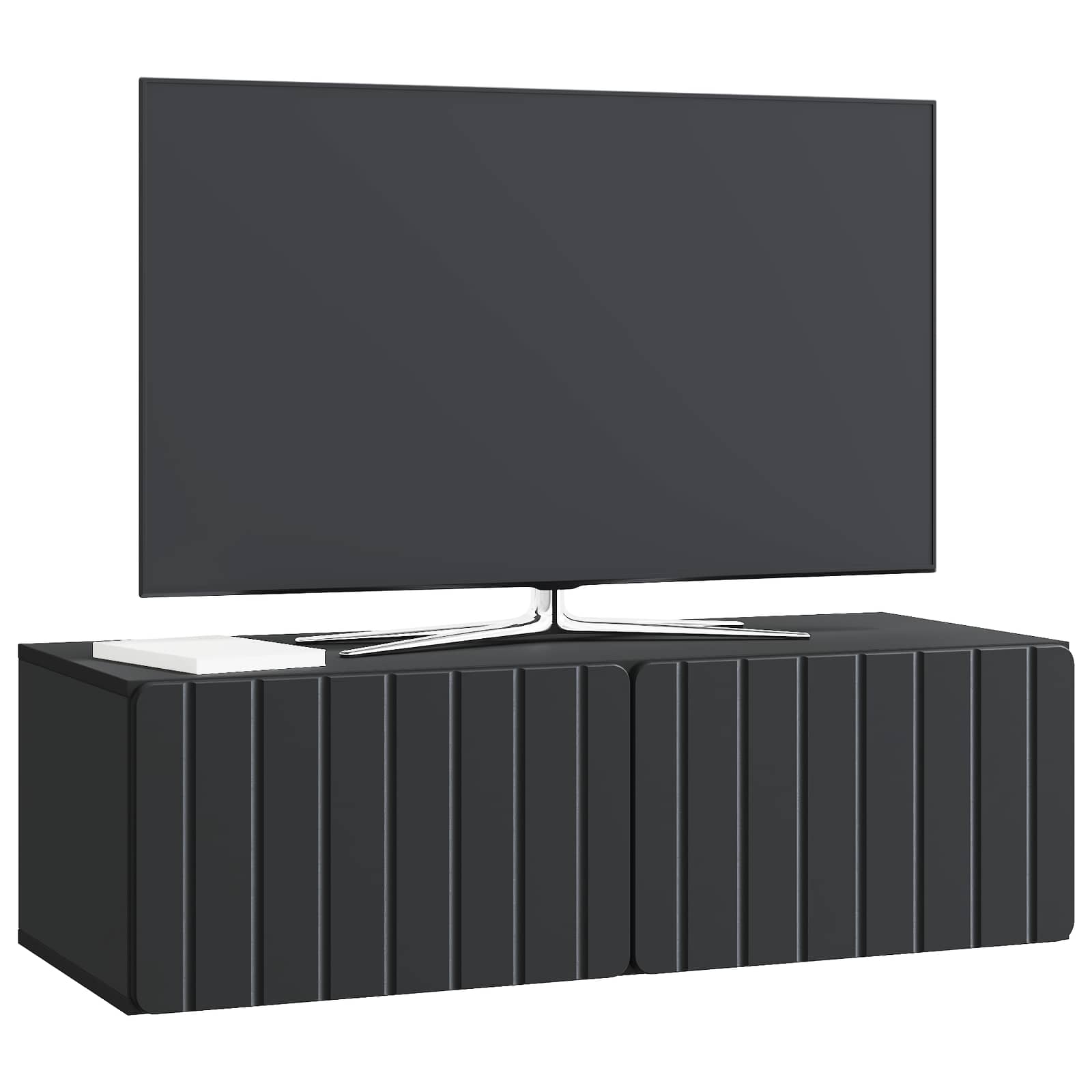 Meuble TV mural Noir 98 x 41 x 30 cm Bois d'ingénierie - XIOS